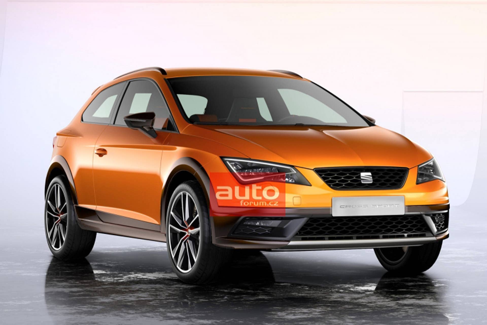 seat leon cross sport leaked orange cuv