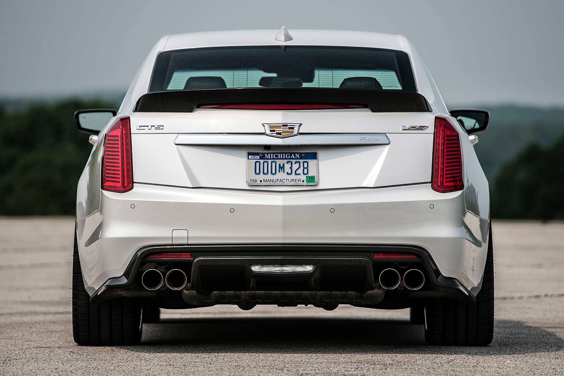 2016 Cadillac CTS-V rear view