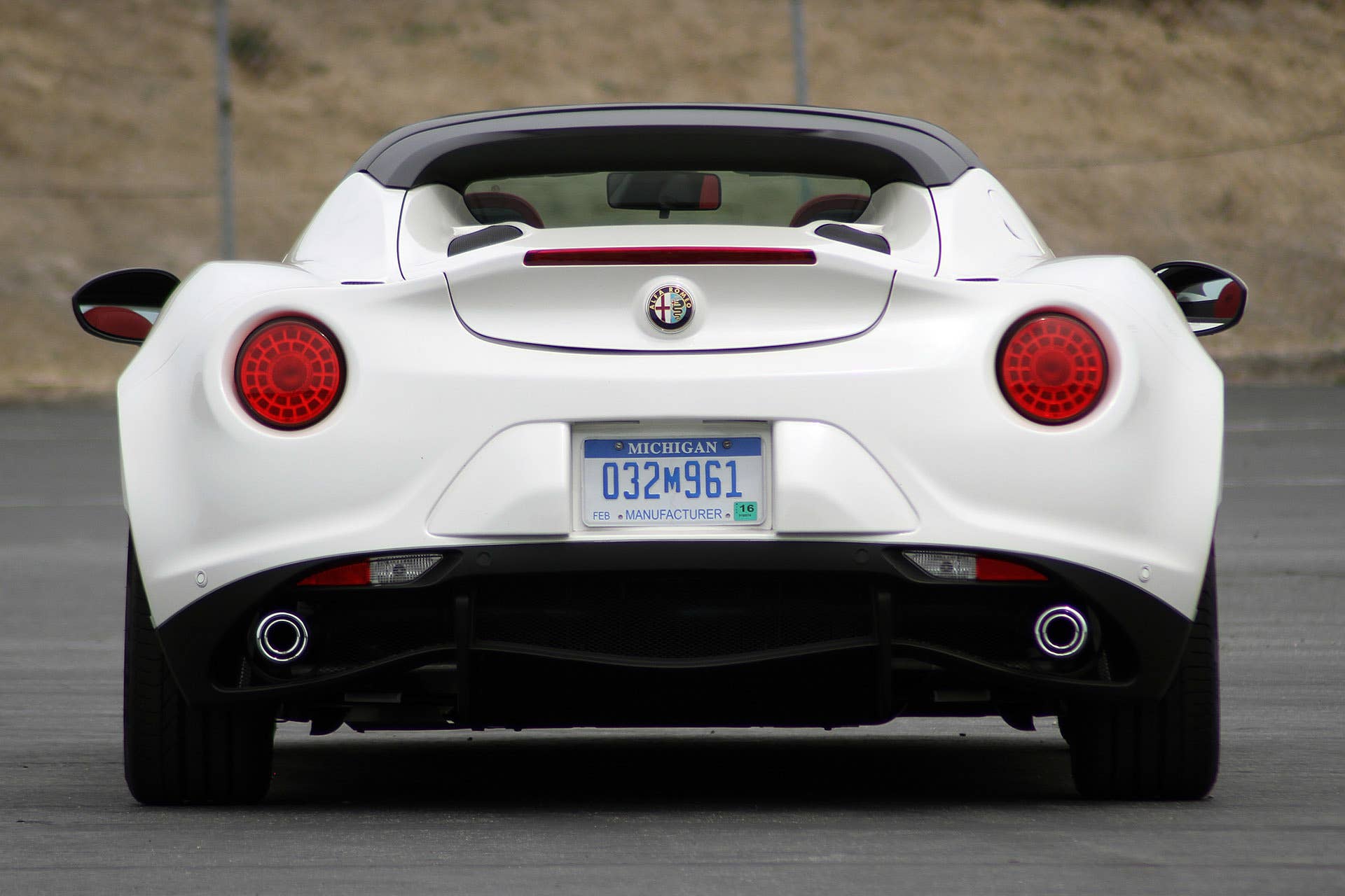 2015 Alfa Romeo 4C Spider rear view