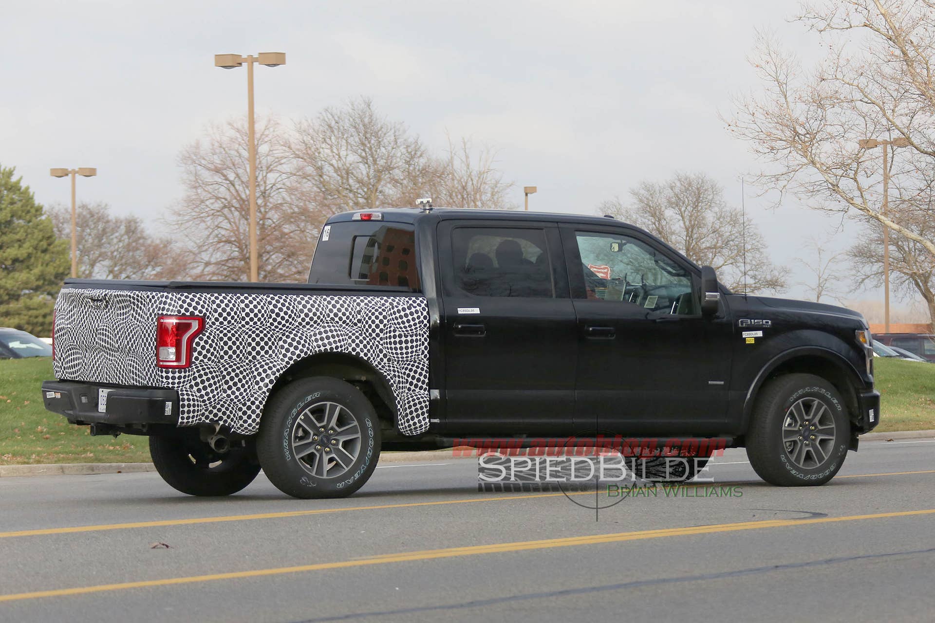 2017 Ford F-150 diesel rear 3/4 prototype spied