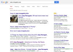 Jeep Renegade Price search results