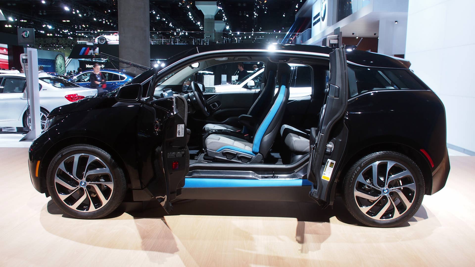BMW i3 Shadow Sport Edition side view, open doors