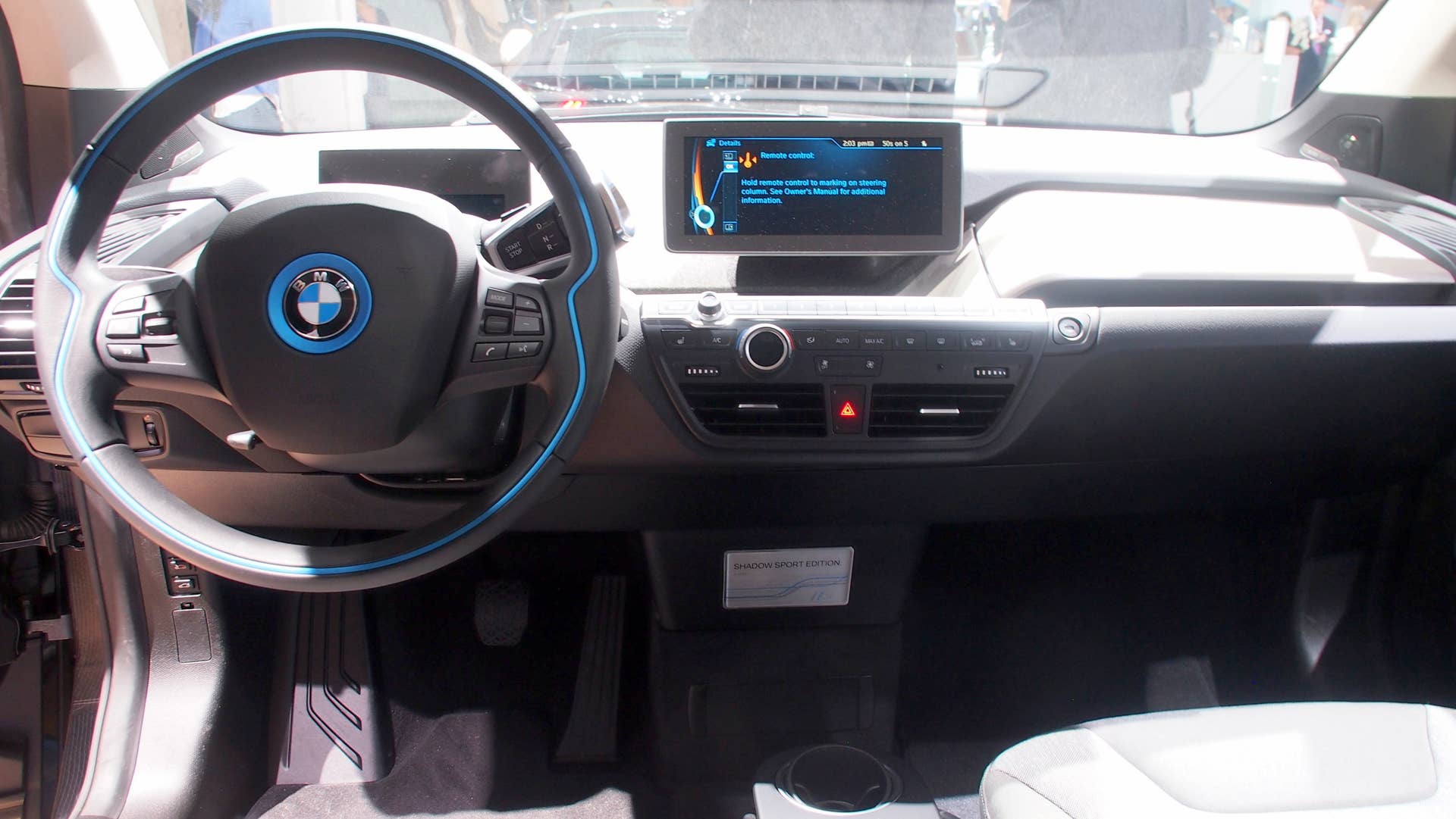 dashboard of the BMW i3 Shadow Sport Edition
