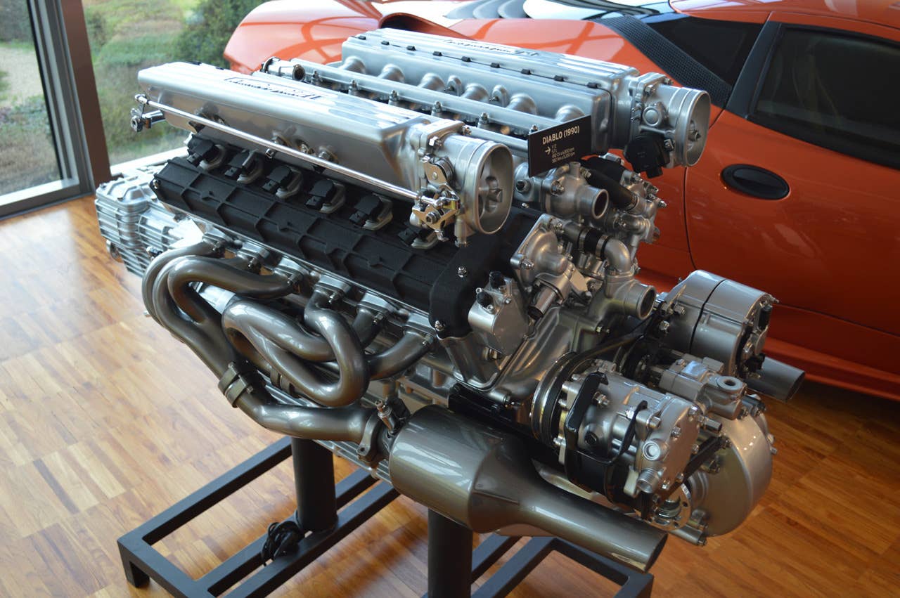 1990 Lamborghini Diablo V12 engine
