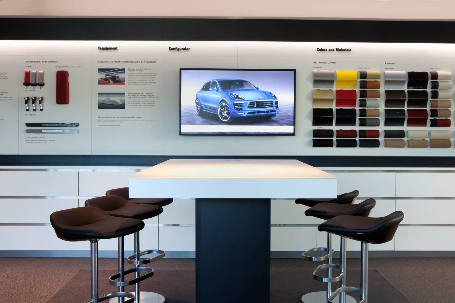 porsche experience center display