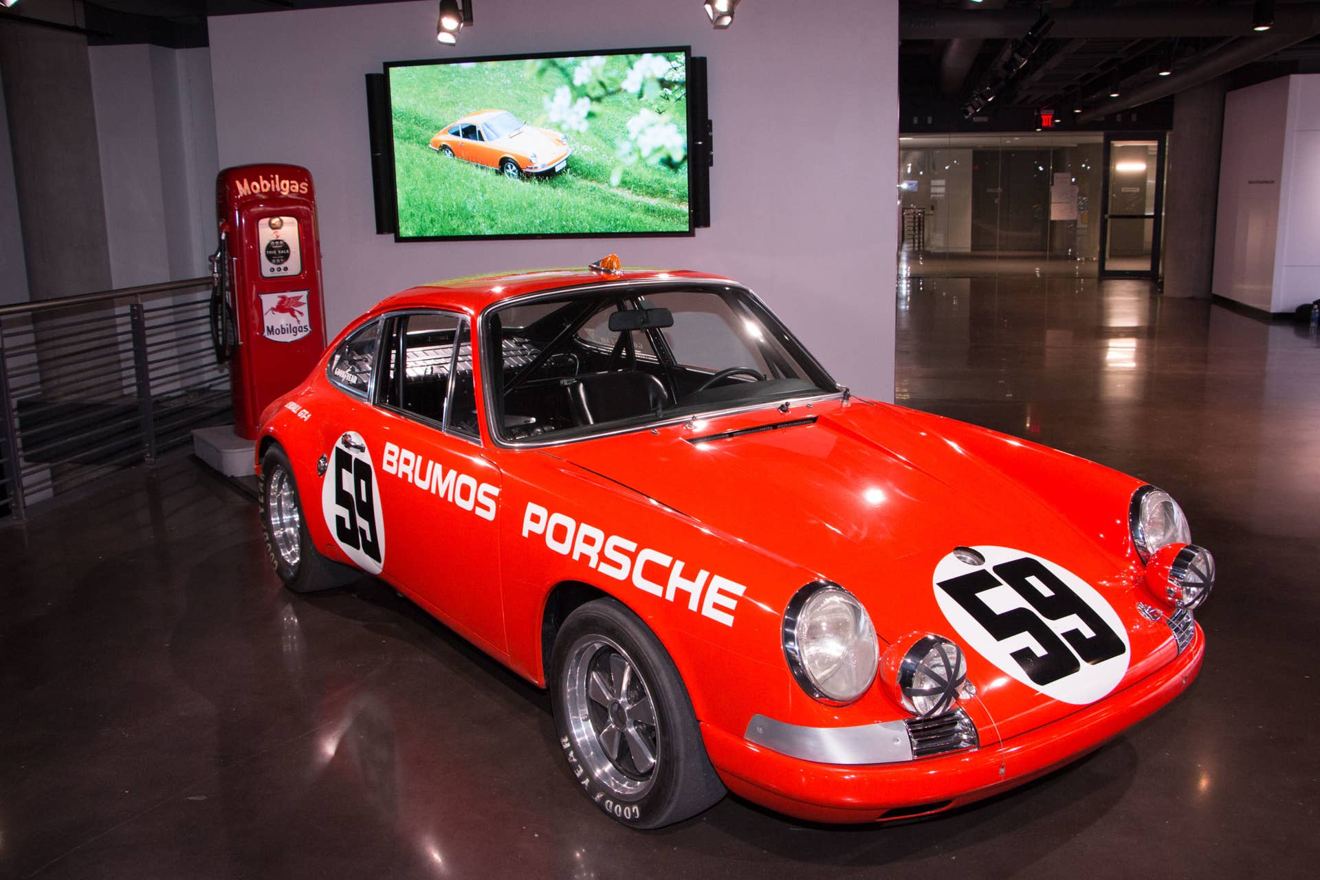 porsche experience center interior with 911