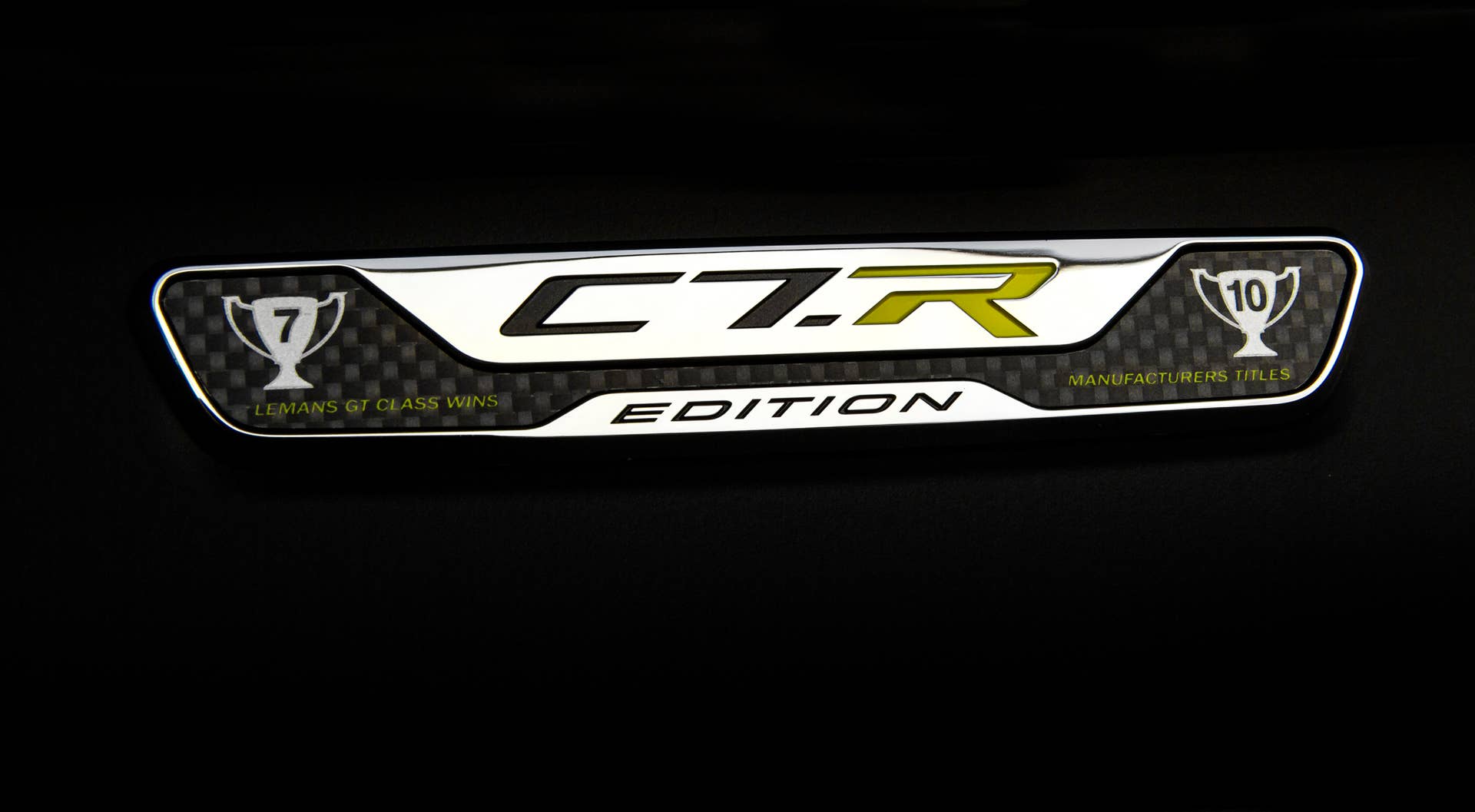 2016 Chevy Corvette Z06 C7.R Edition plate