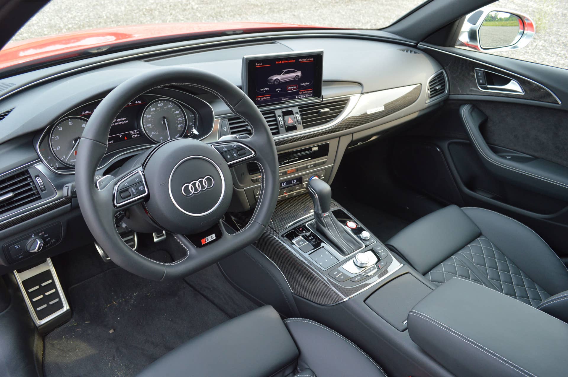 2016 audi s6 black leather interior