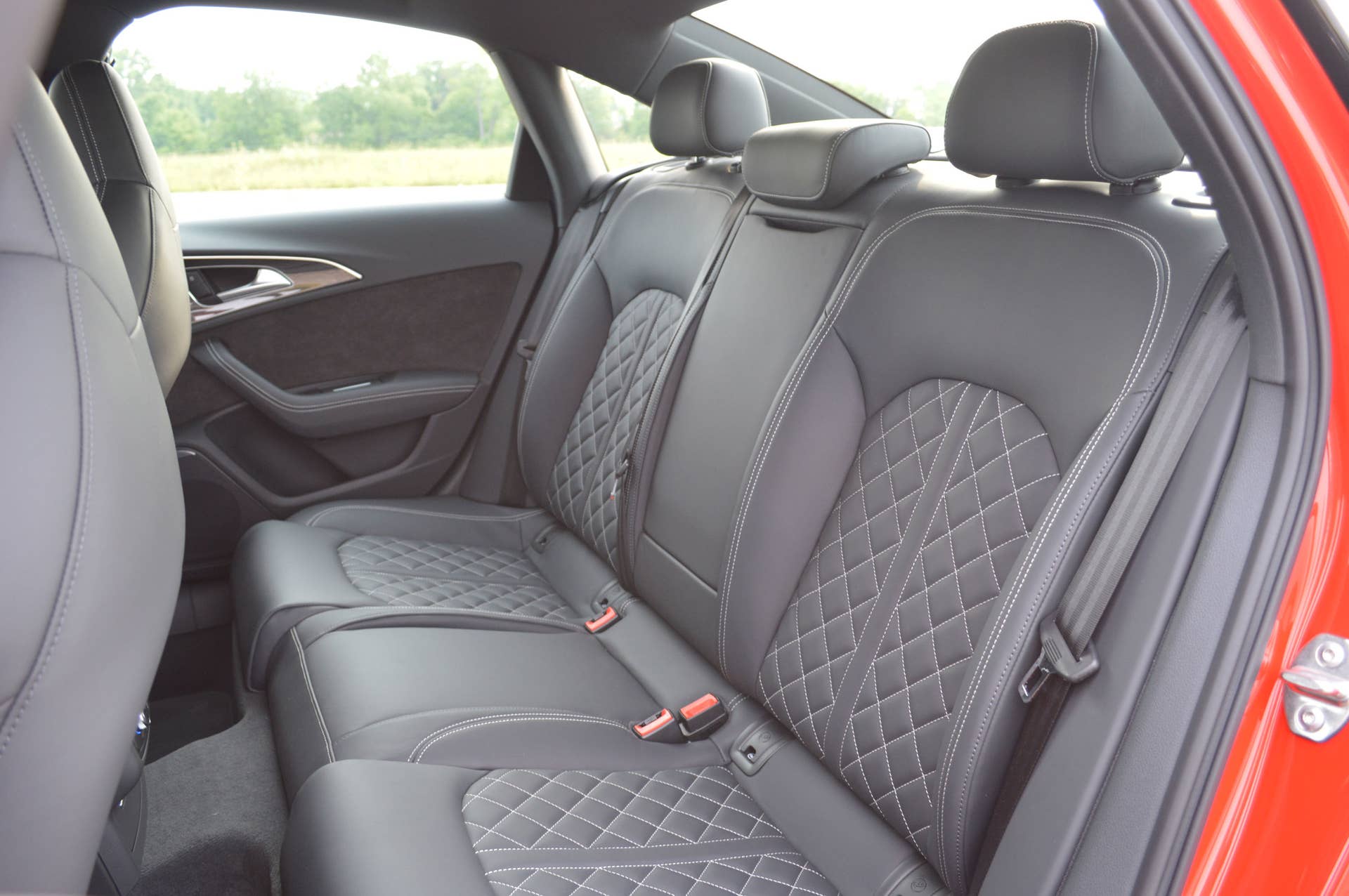 2016 audi s6 black leather interior rear seats