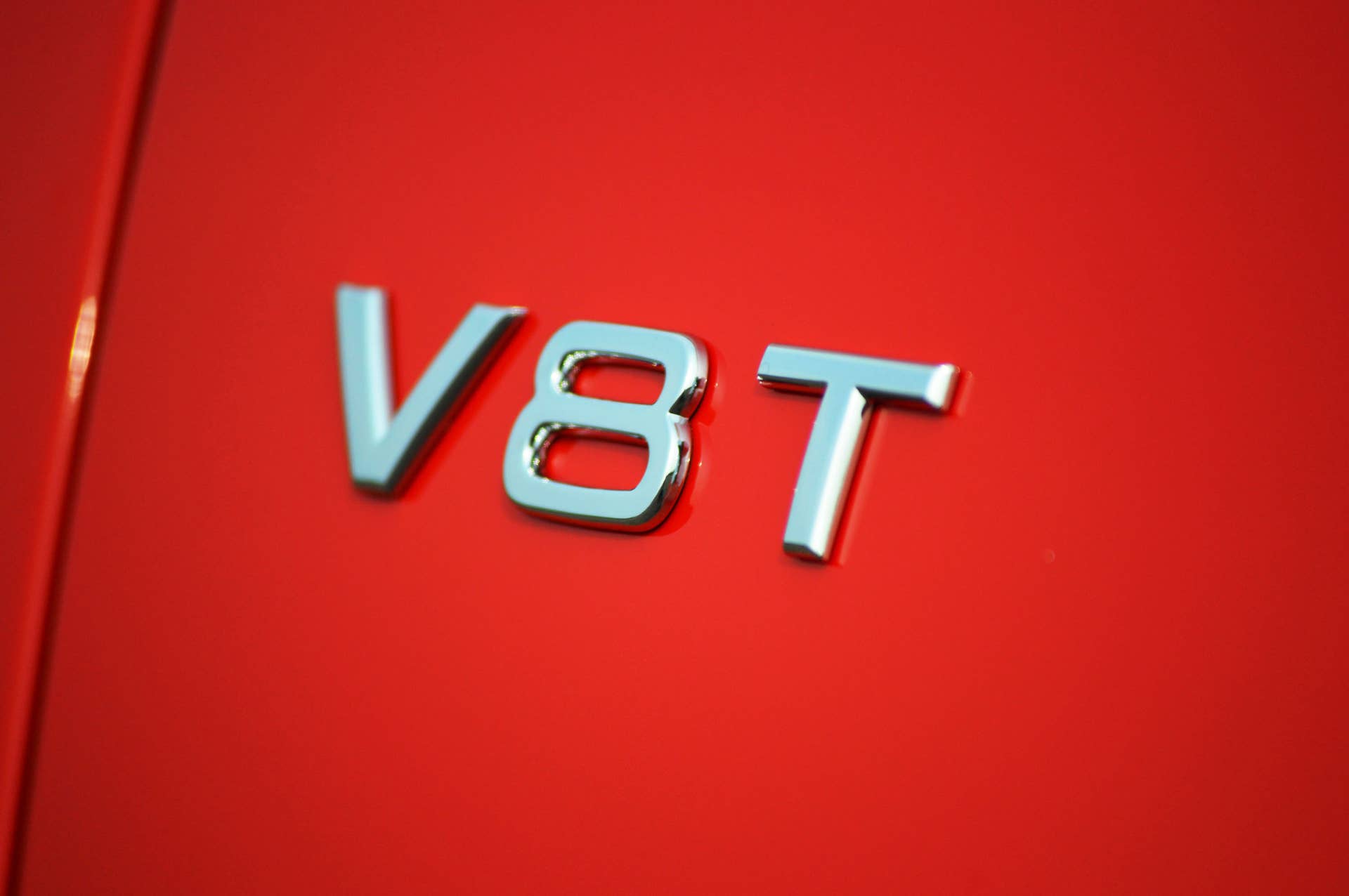 2016 audi s6 red v8t badge detail