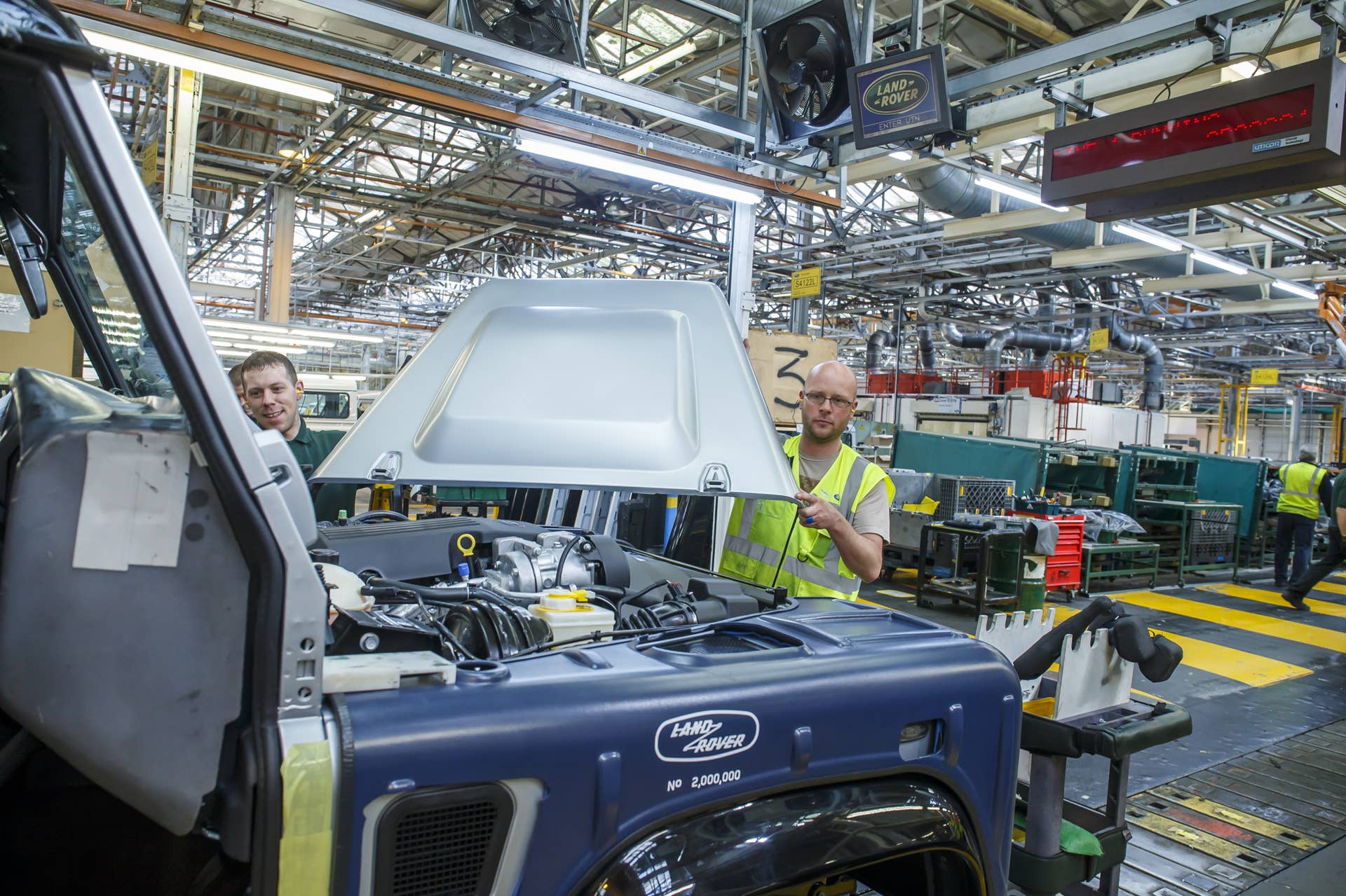 Land Rover Defender 2,000,000 assembly