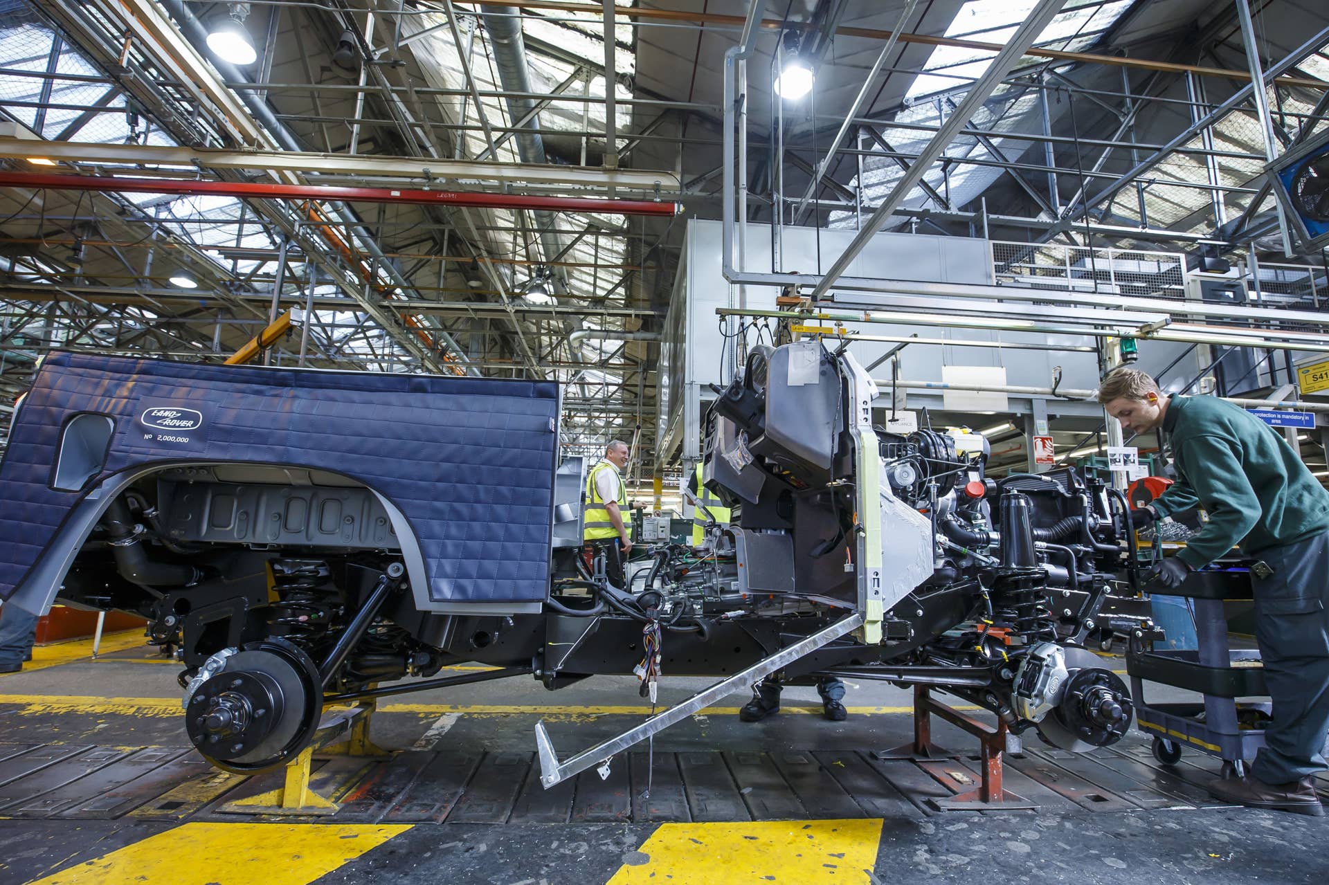 Land Rover Defender 2,000,000 assembly Solihull