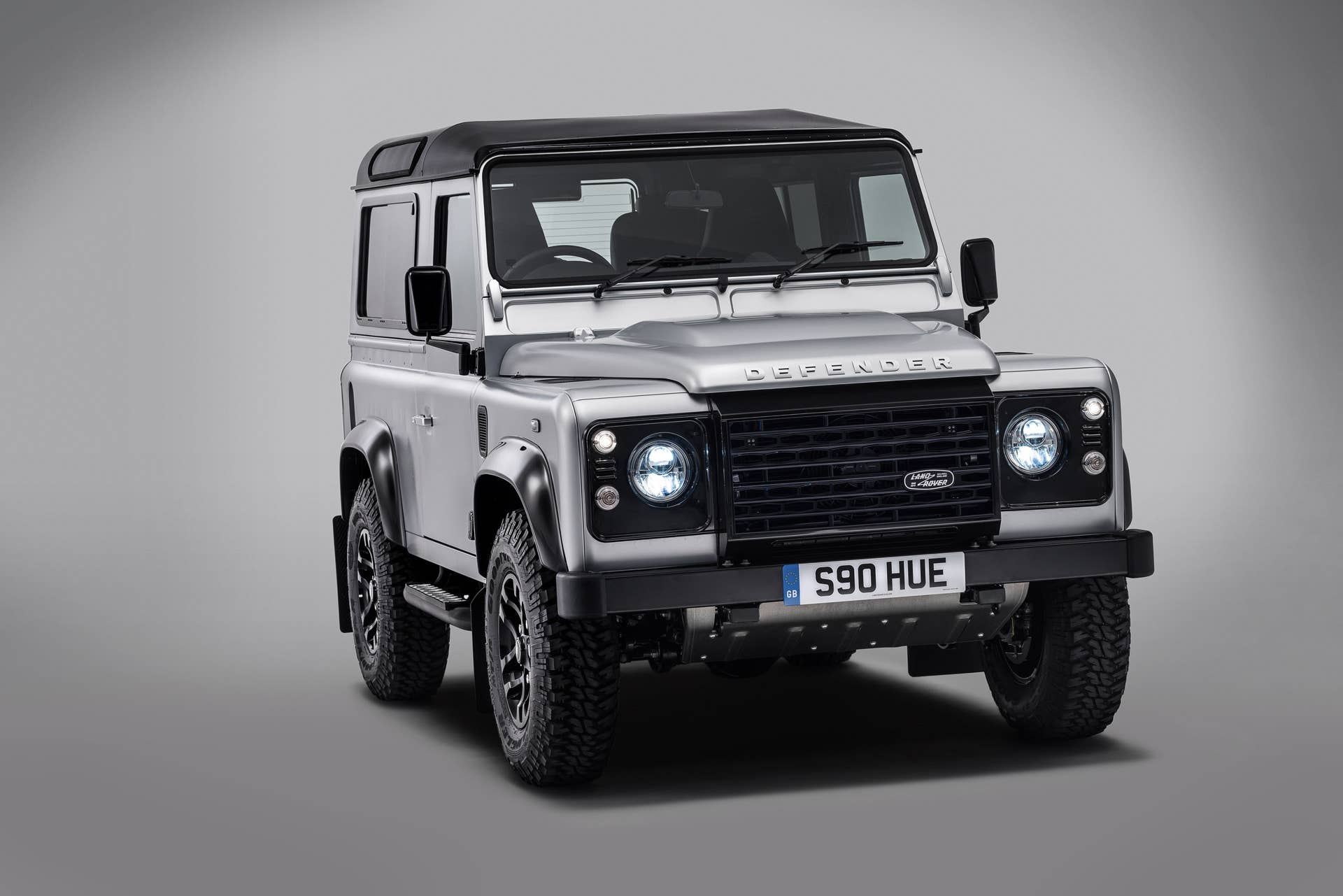 Land Rover Defender 2,000,000 front 3/4 view