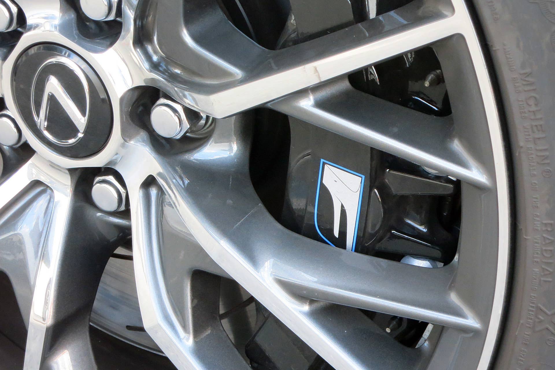 2016 Lexus GS F brake caliper