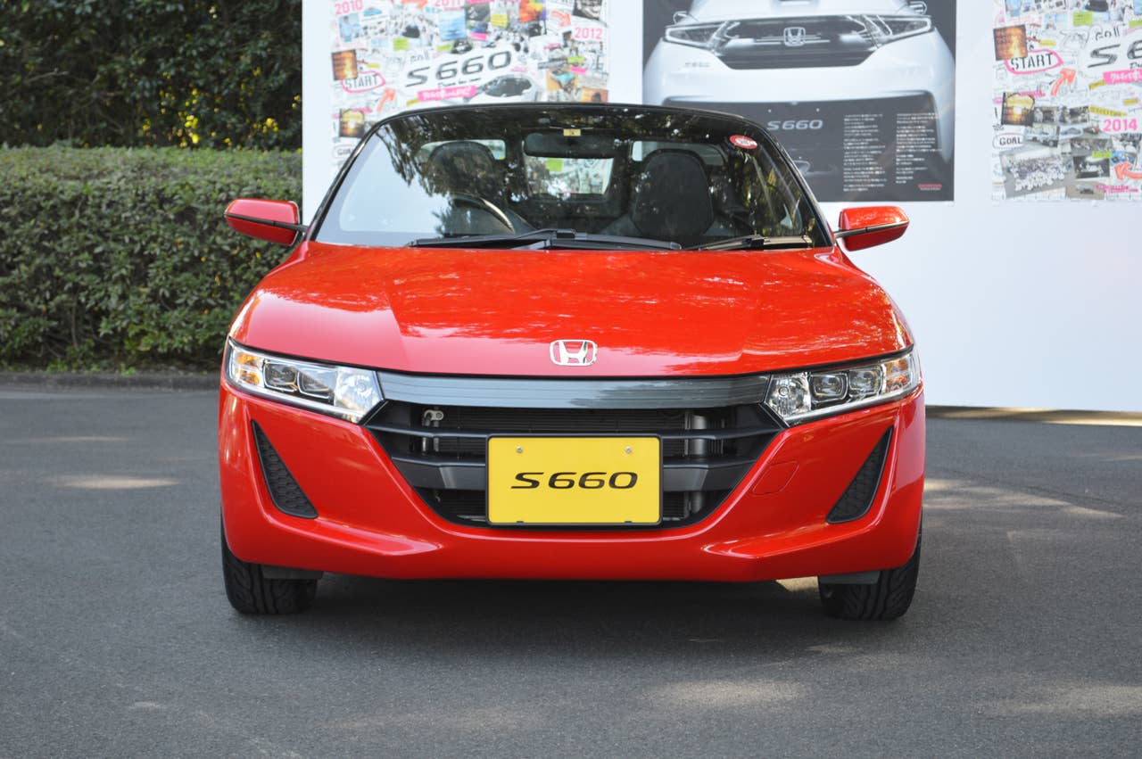 honda s660 red front grille