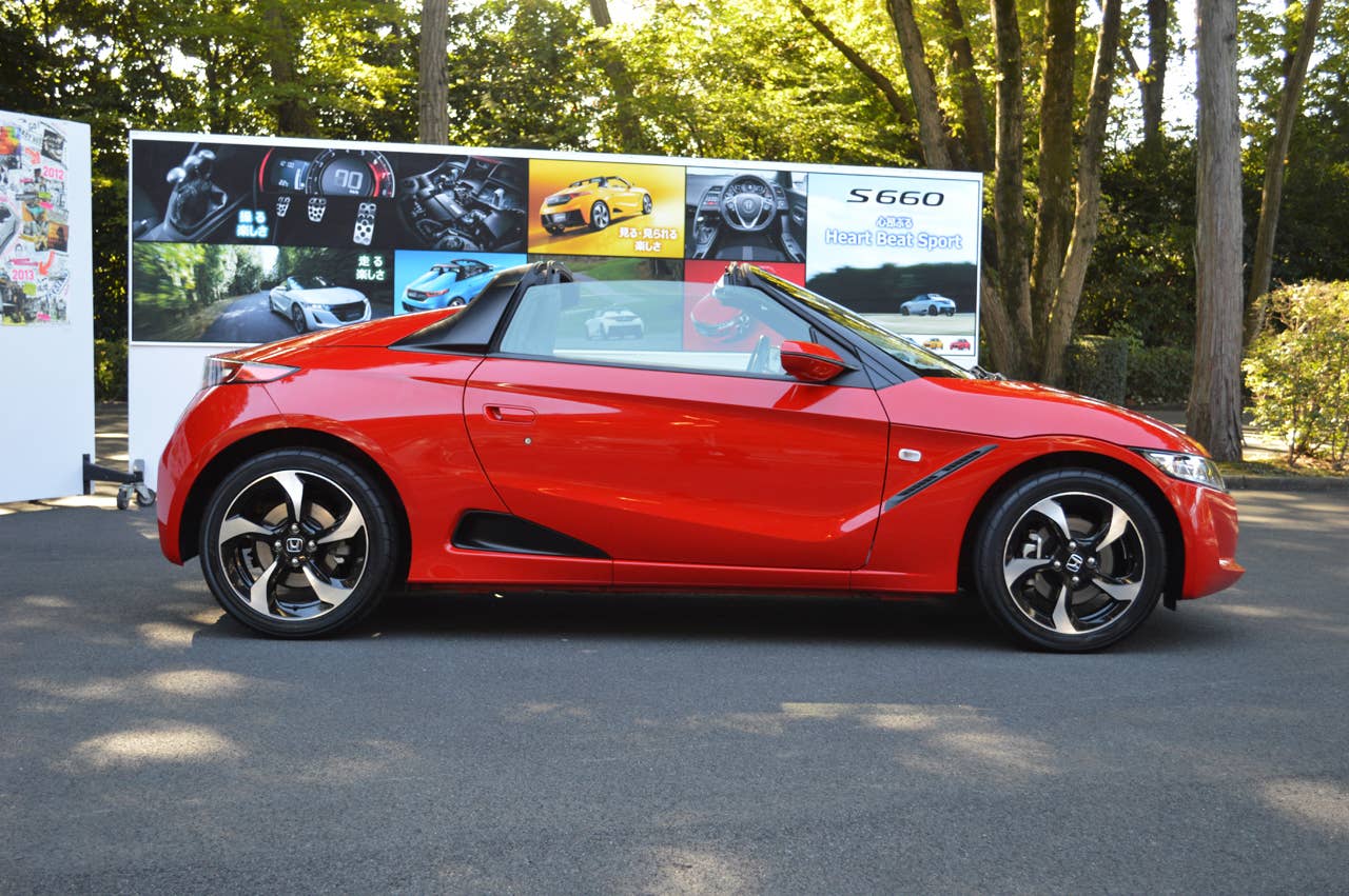 honda s660 red profile