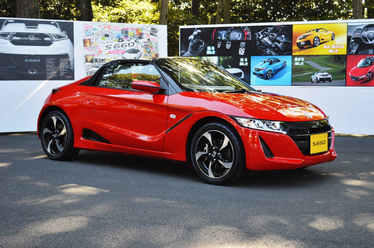 honda s660 red front