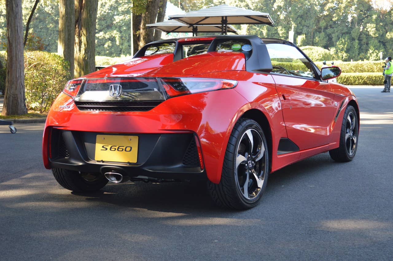 honda s660 red rear tight