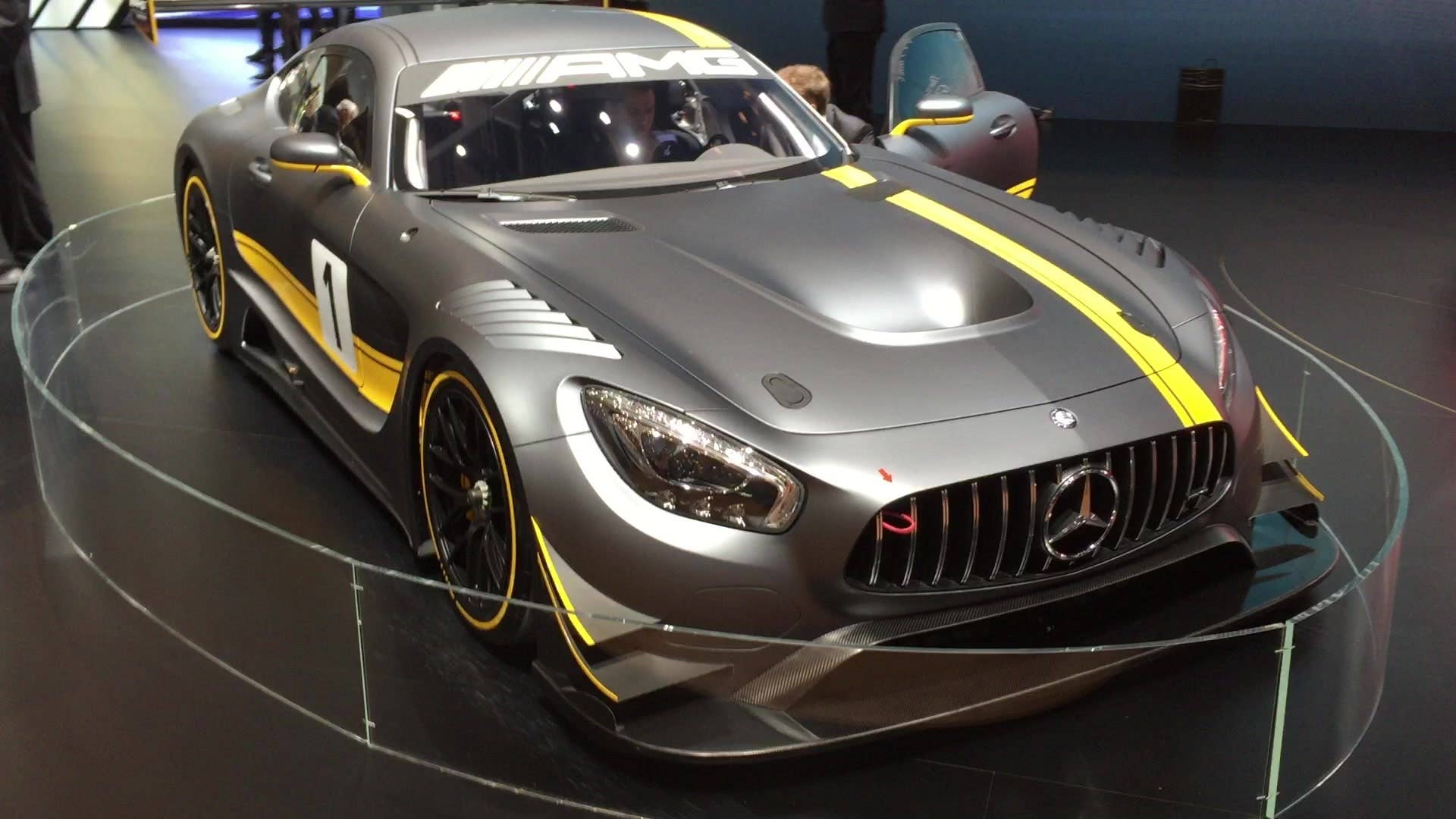 A look at the Mercedes-AMG GT3 at the 2015 Geneva Motor Show.