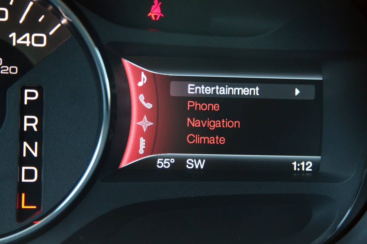 2012 Ford Edge EcoBoost multimedia system display