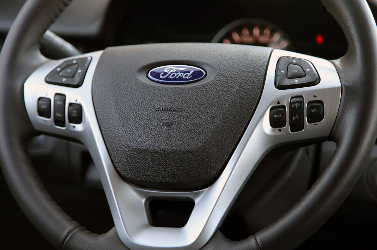 2012 Ford Edge EcoBoost steering wheel