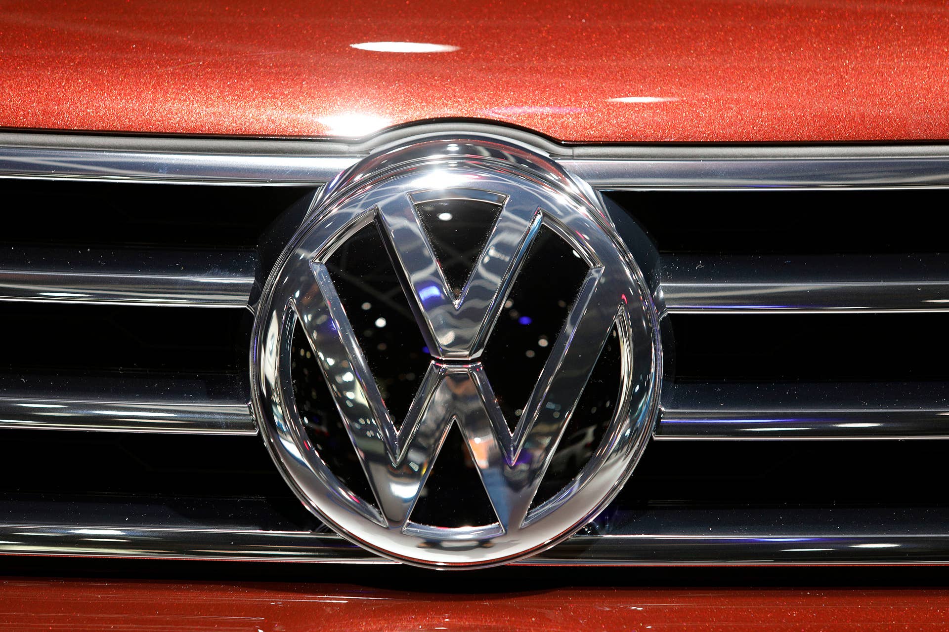 DETROIT, MI - JANUARY 10: The Volkswagen logo is shown on the grill of a VW vehicle at the 2017 North American International Auto Show (NAIAS) on January 10, 2017 in Detroit, Michigan. Approximately 5000 journalists from around the world and nearly 800,000 people are expected to attend the NAIAS between January 8th and January 22nd to see the more than 750 vehicles and numerous interactive displays. (Photo by Bill Pugliano/Getty Images)