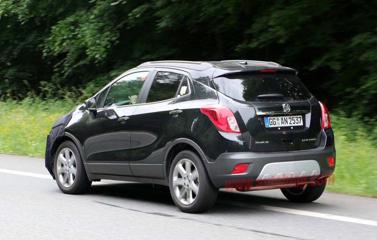 2016 Opel Mokka prototype rear 3/4