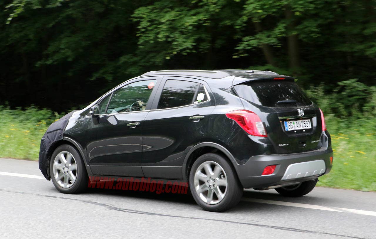 2016 Buick Encore prototype rear 3/4