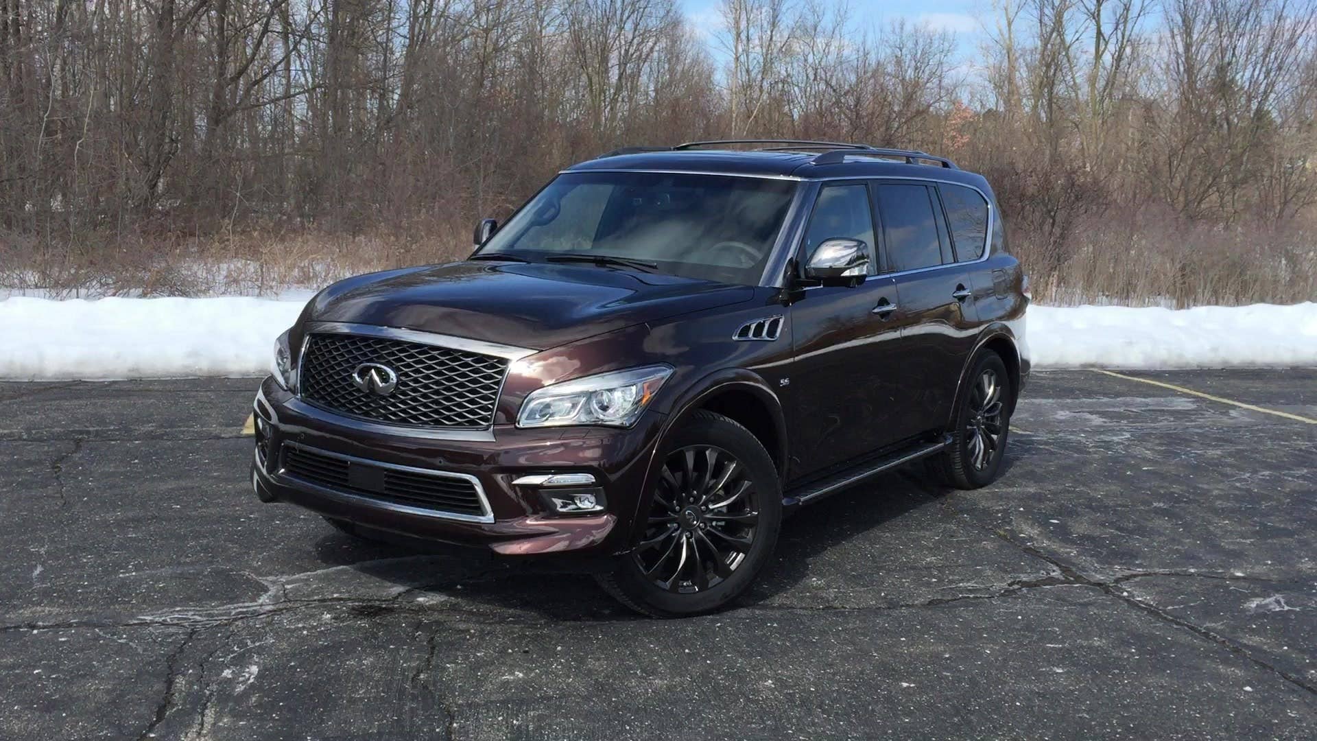 A quick look at the exterior trim pieces that that make up the Limited Package for the 2015 Infiniti QX80 SUV.