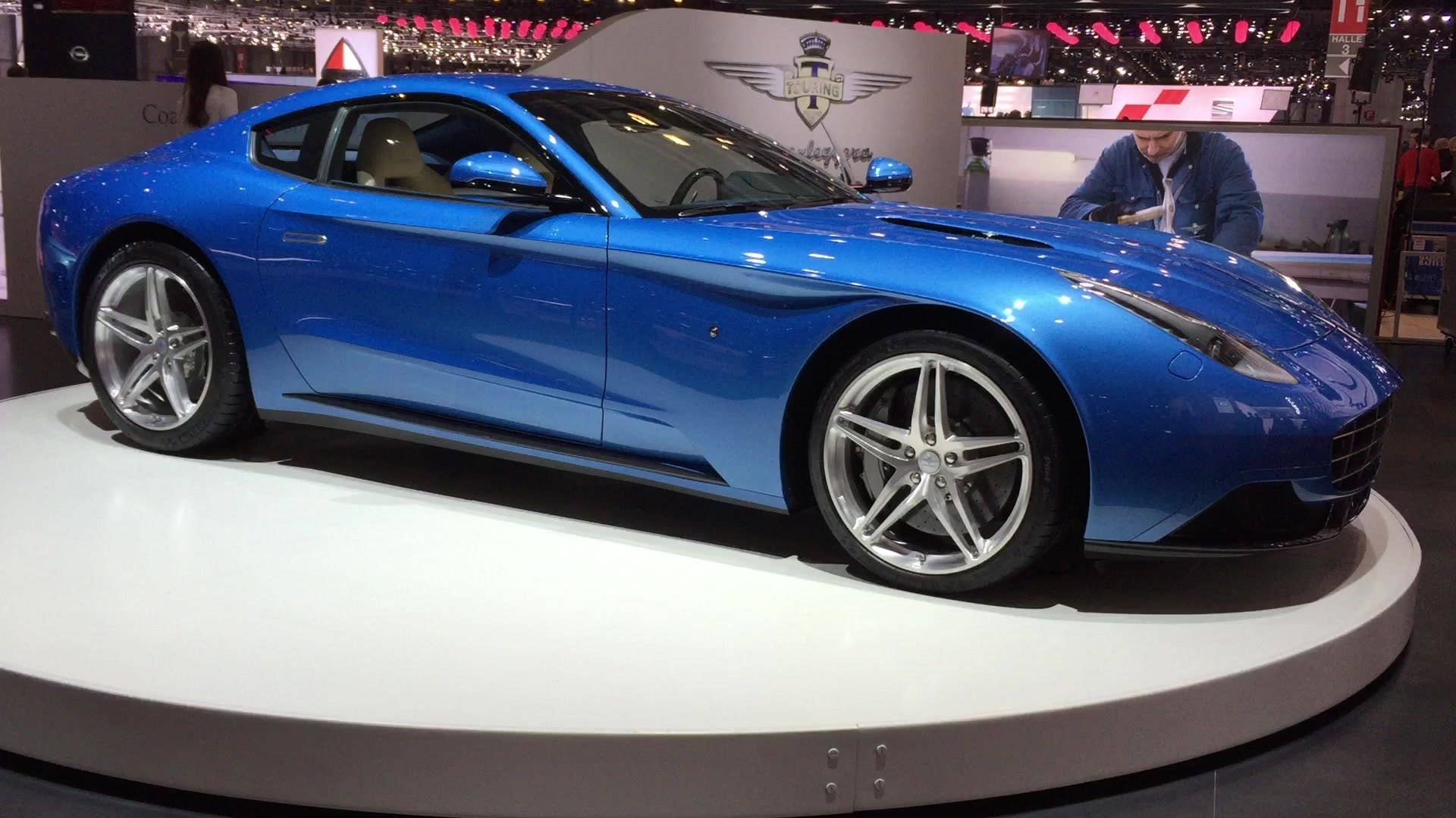 A look at the Touring Superleggera Berlinetta Lusso at the 2015 Geneva Motor Show.