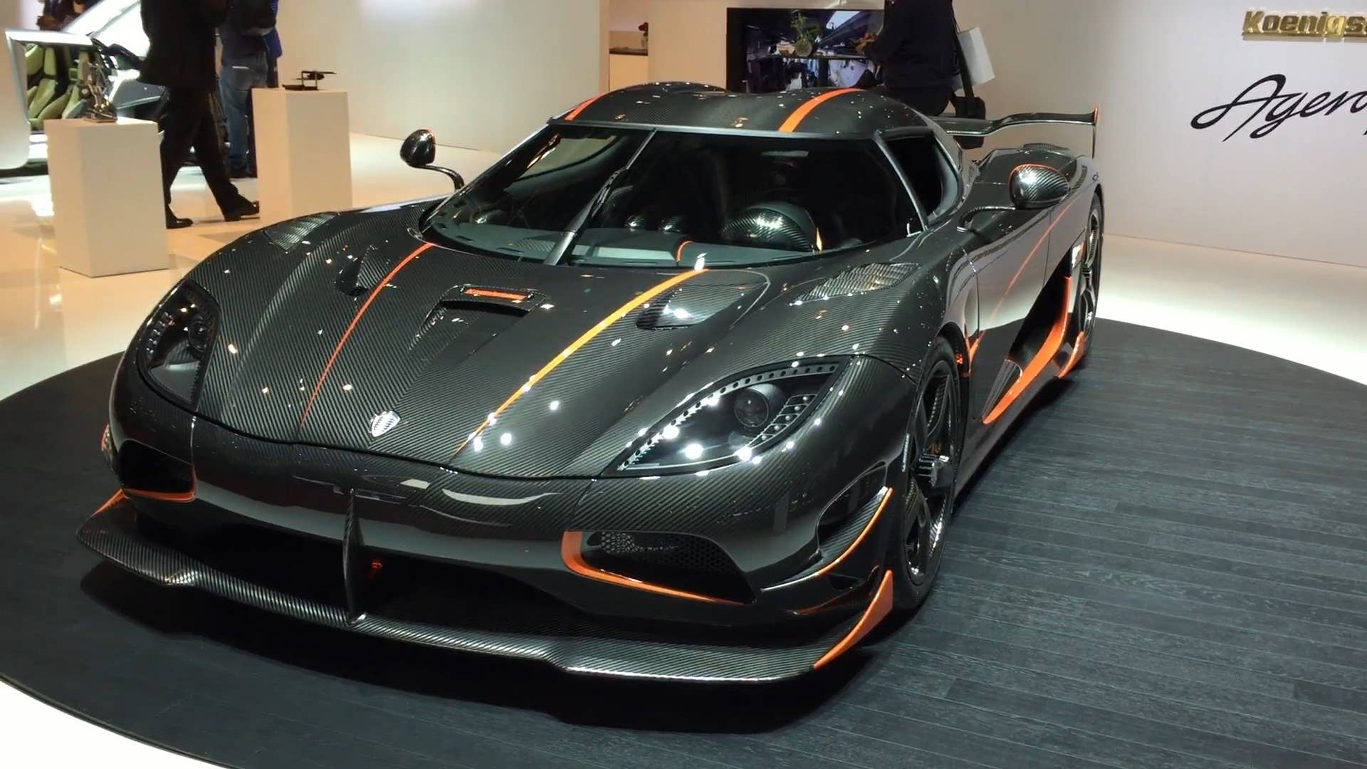 A look at the Koenigsegg Agera RS at the 2015 Geneva Motor Show.