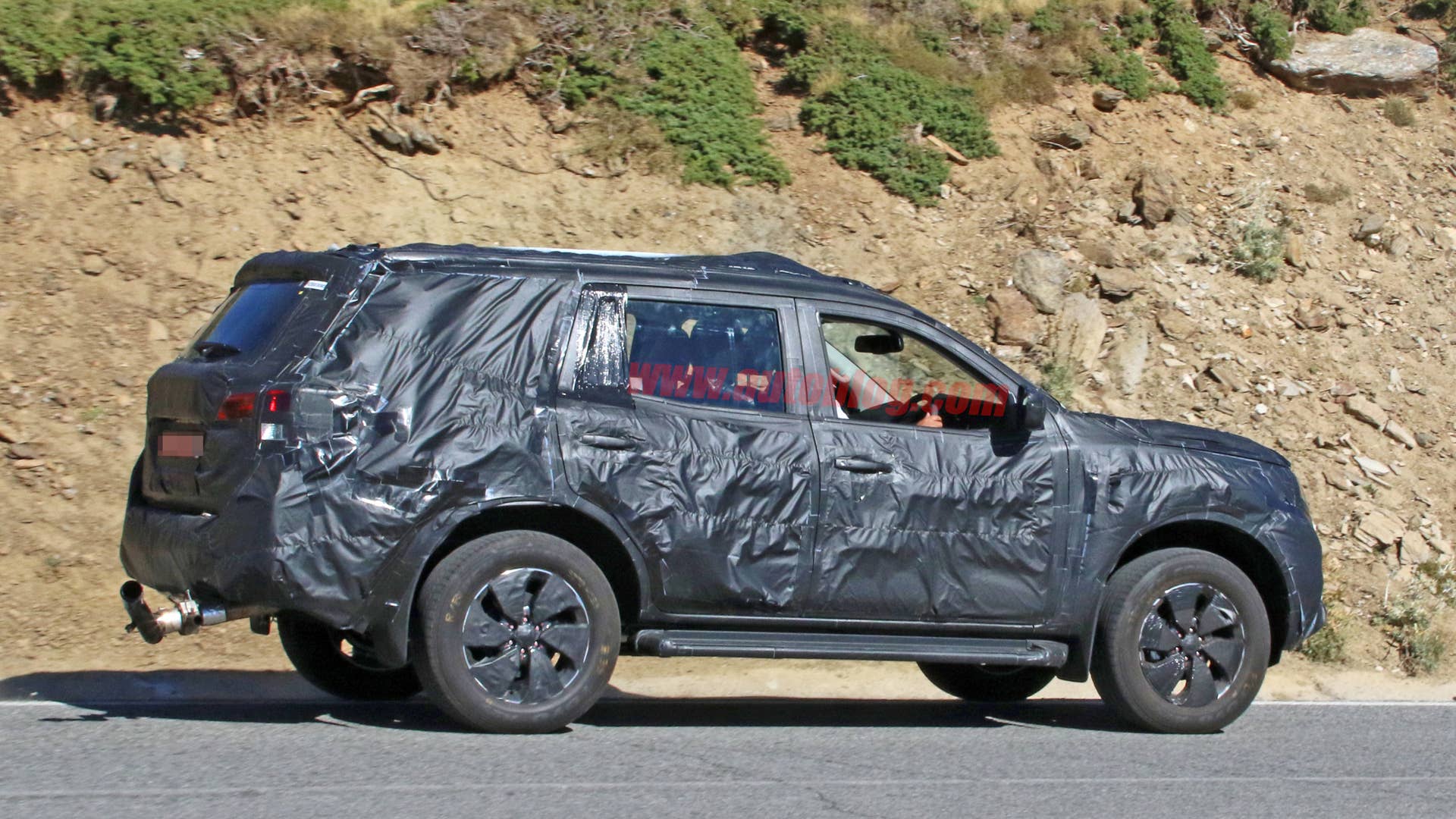 Nissan Navara SUV Spy Shots Side Exterior
