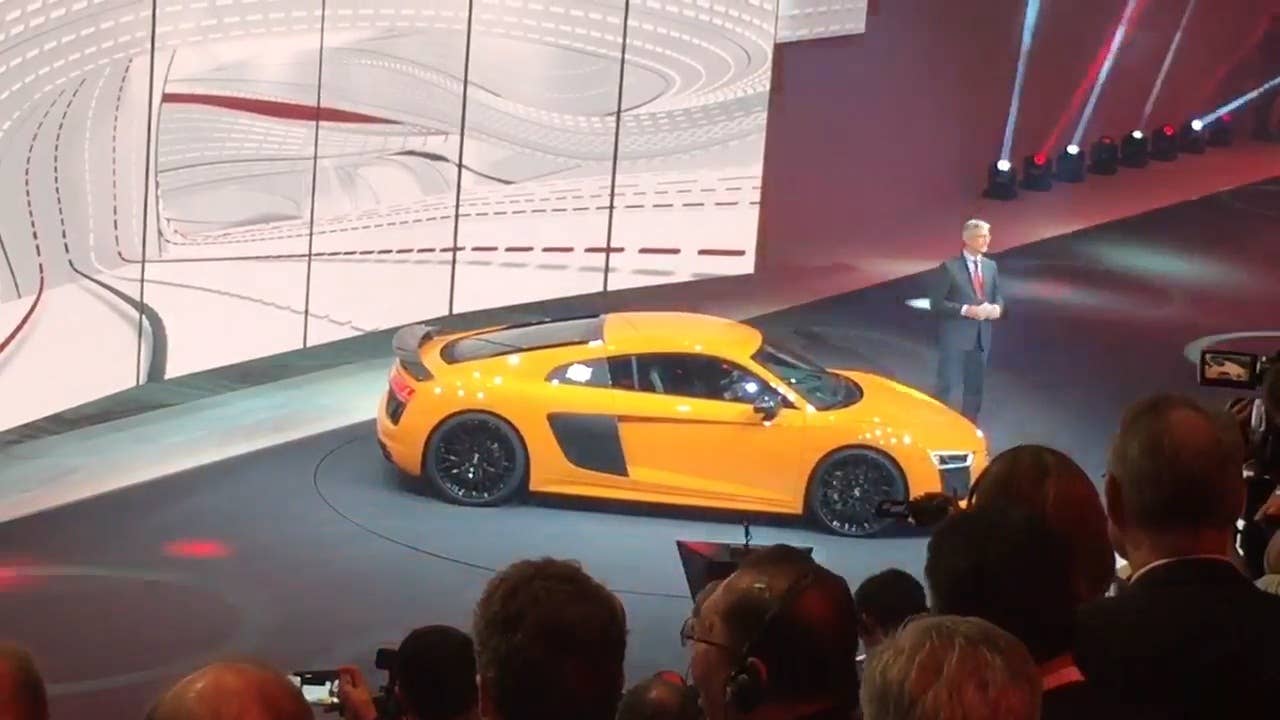 The Audi R8 and it's official come into public view just before the 2015 Geneva Motor Show.