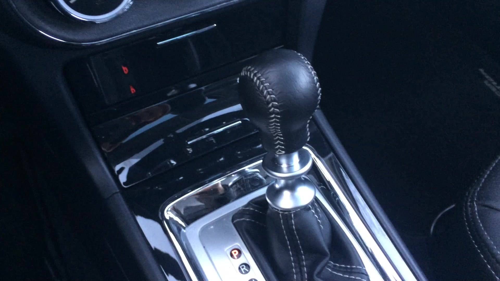 A quick look at the shift knob and nearby buttons on the 2015 Mitsubishi Lancer Evolution, more commonly known as the Evo.