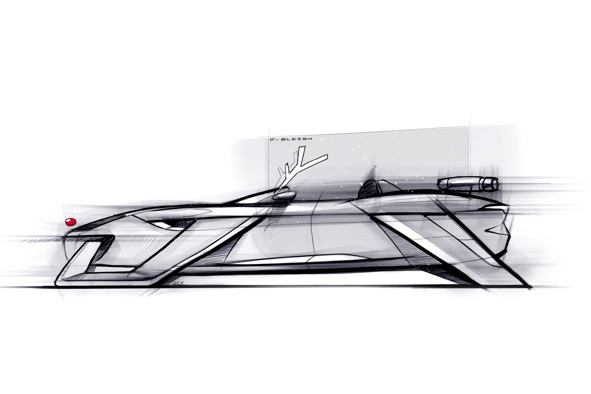 Jaguar F-Sleigh design sketch