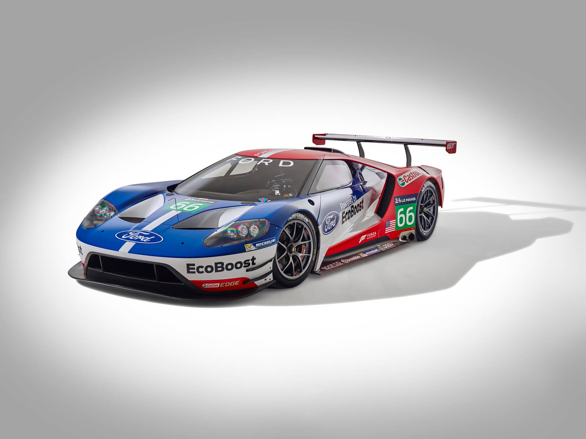 Ford GT LM GTE Pro #66 front 3/4