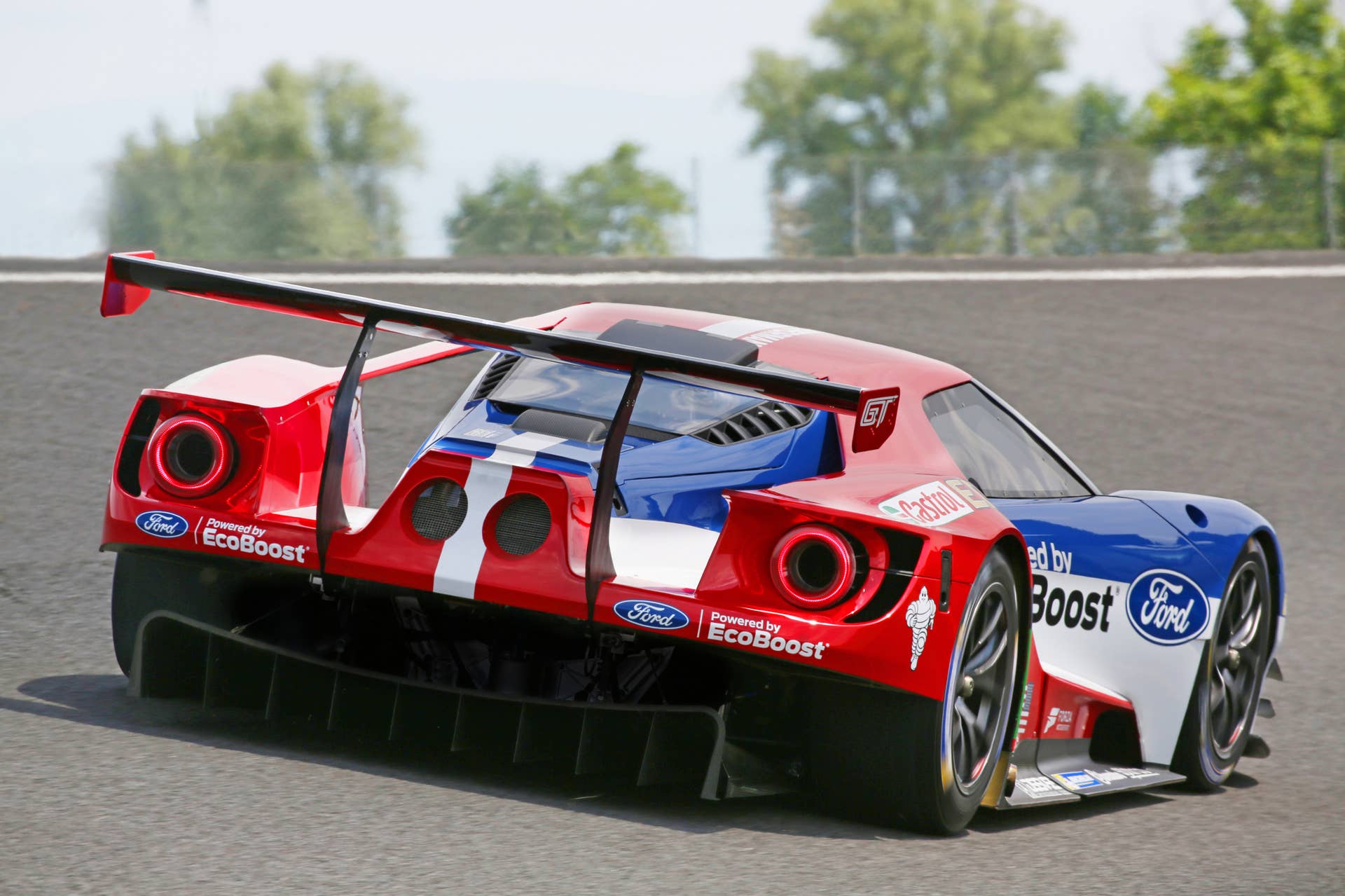 Ford GT LM GTE Pro on track rear 3/4