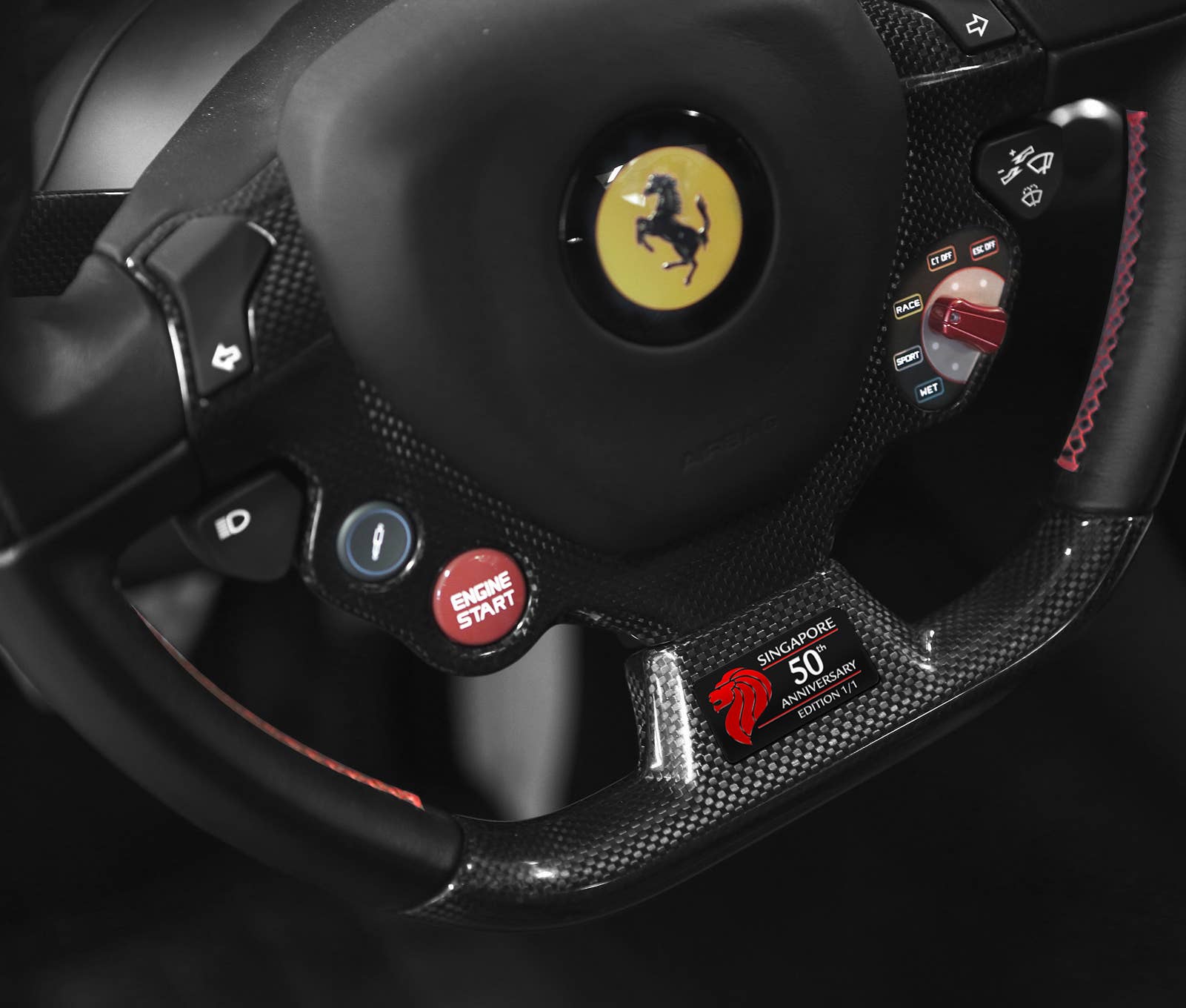 Ferrari F12 Berlinetta SG50 steering wheel