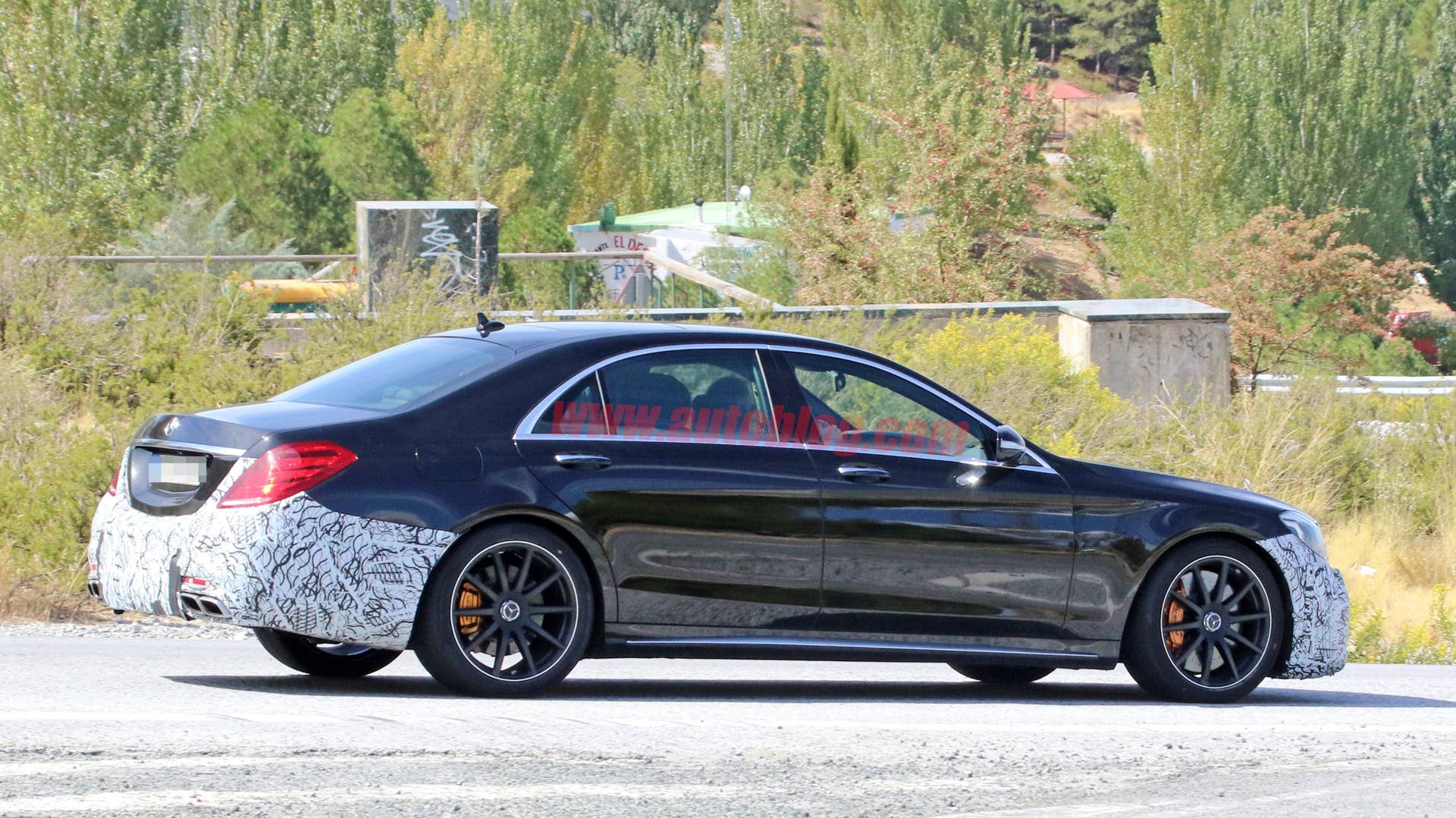 2018 Mercedes-AMG S63 Sedan Spy Shots Side Exterior
