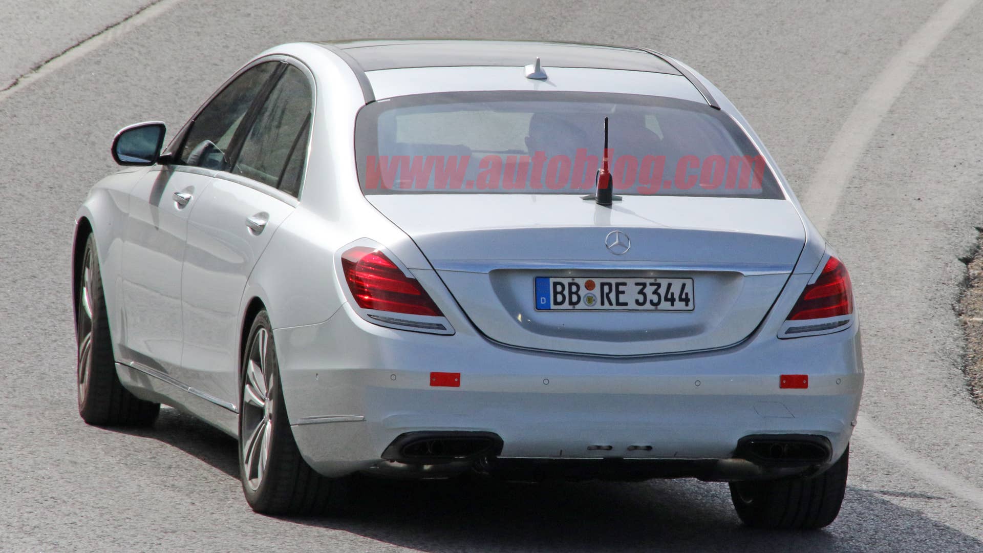 2018 Mercedes-Benz S-Class Sedan Spy Shots Rear End Exterior