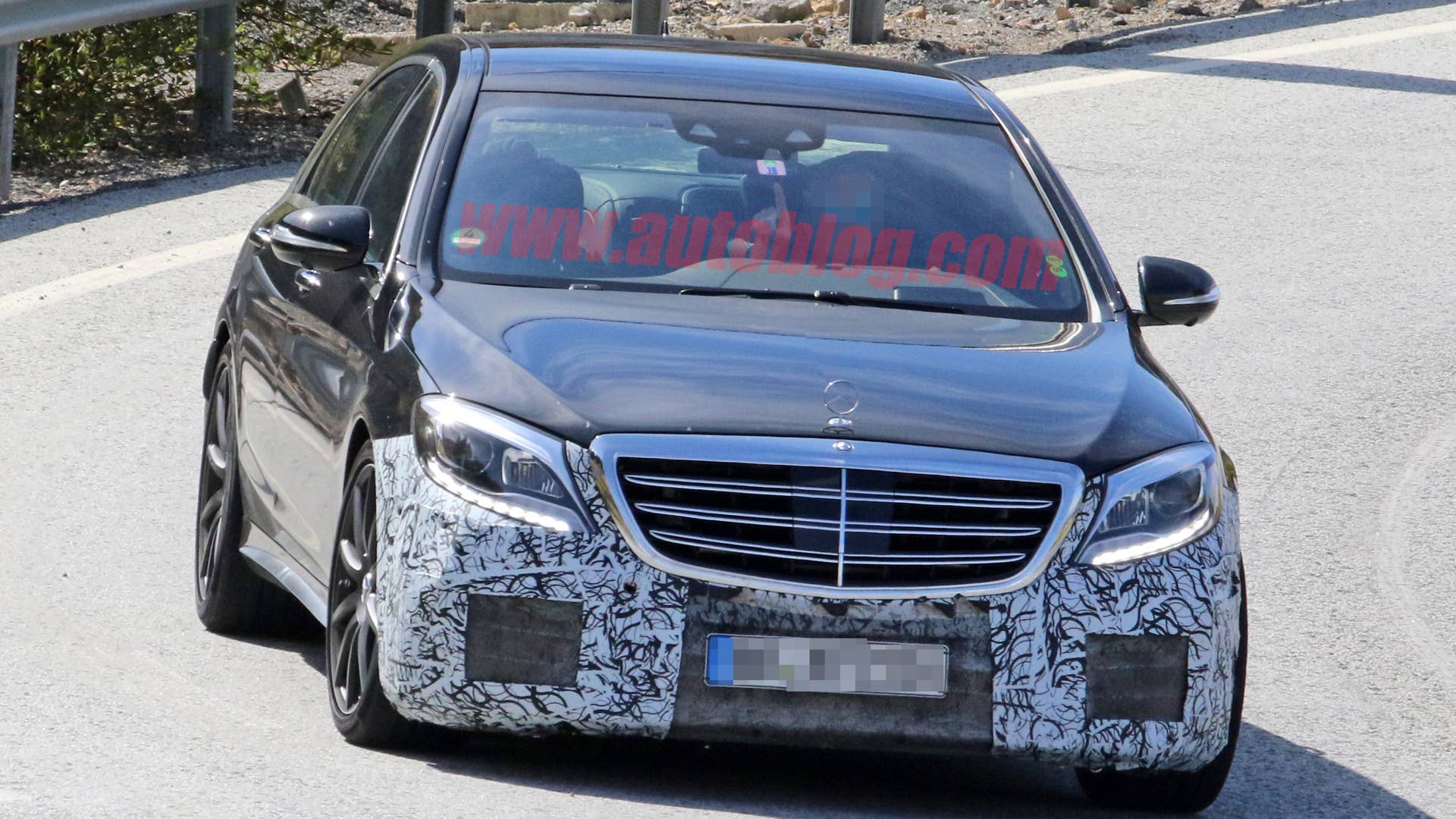 2018 Mercedes-AMG S63 Sedan Spy Shots Front End Exterior