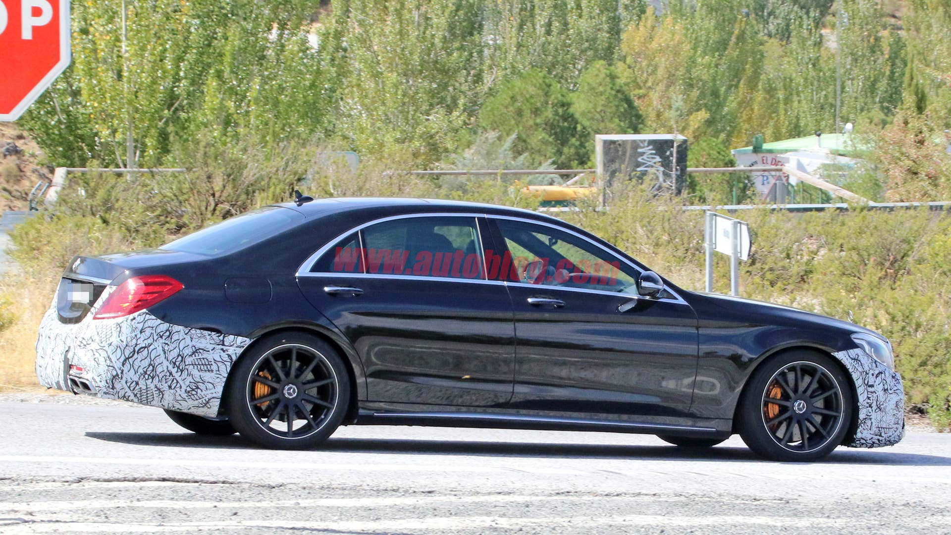 2018 Mercedes-AMG S63 Sedan Spy Shots Side Exterior