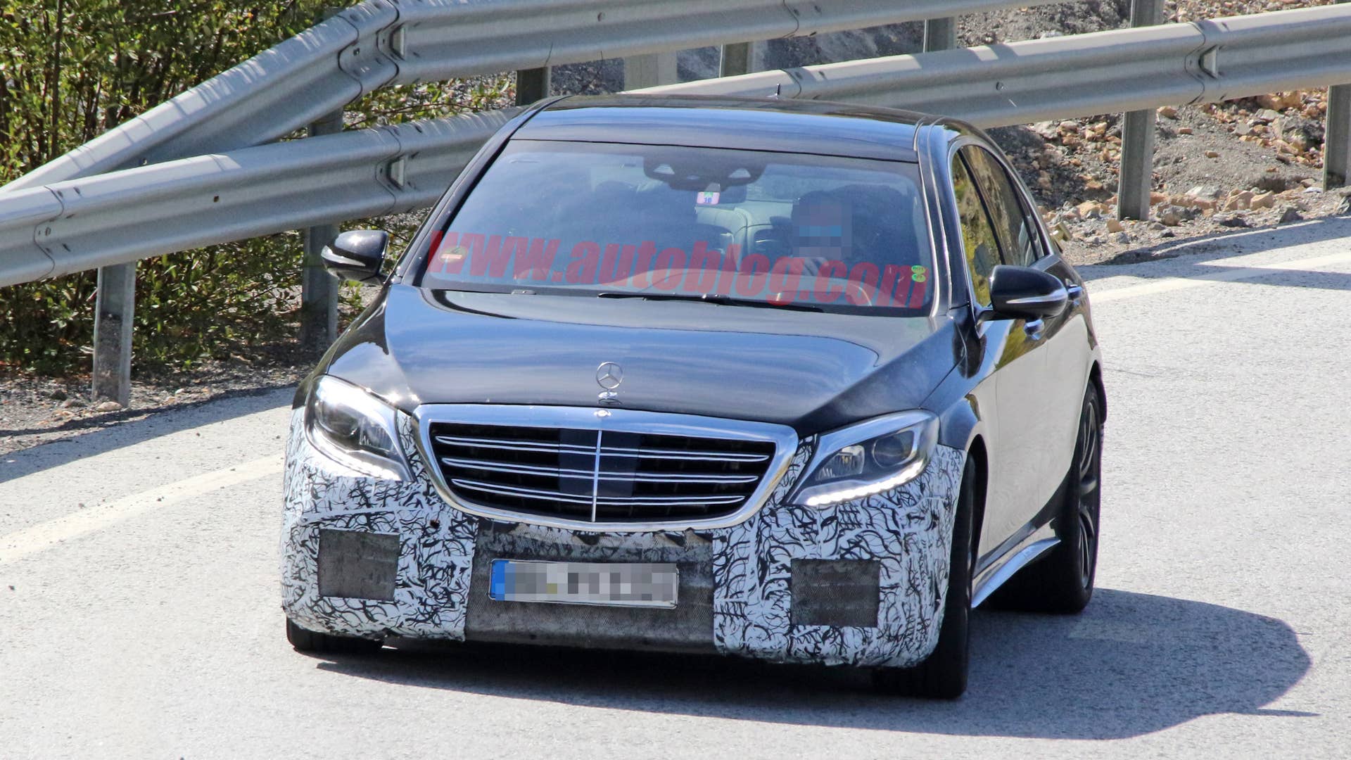 2018 Mercedes-AMG S63 Sedan Spy Shots Front End Exterior
