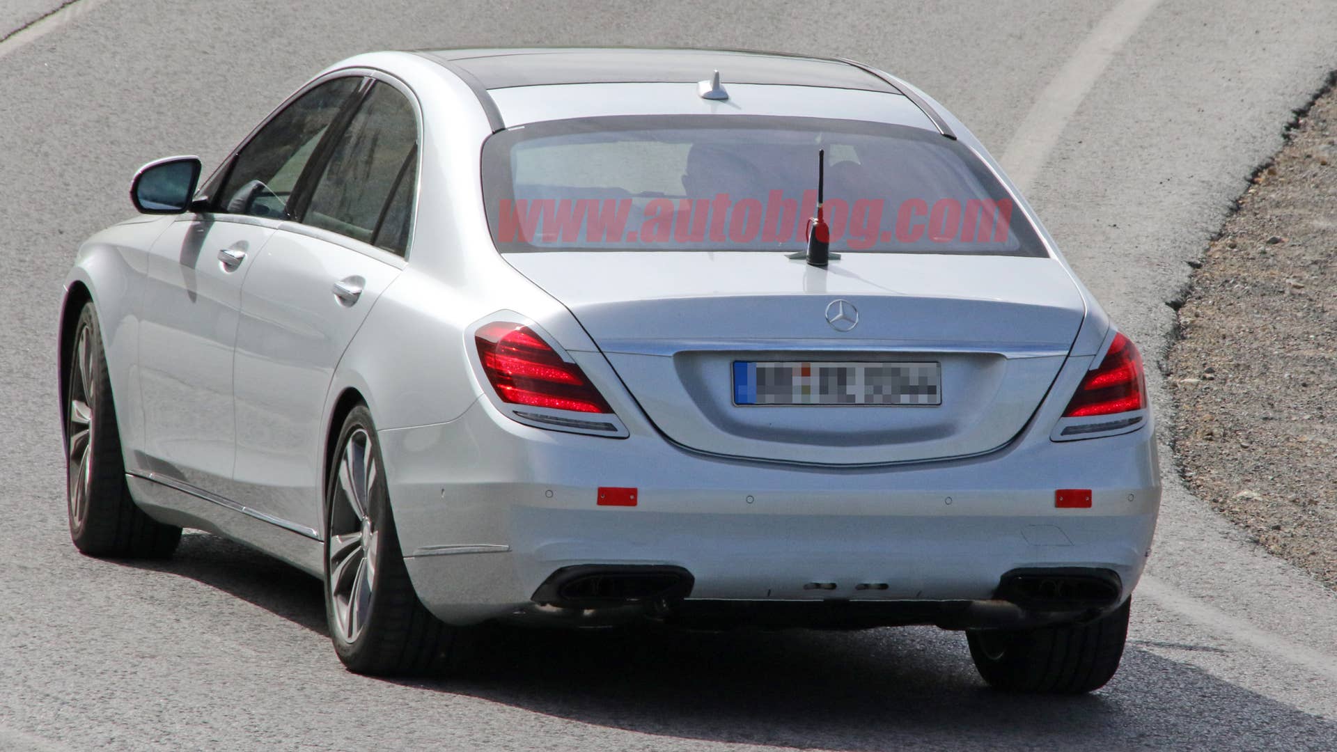 2018 Mercedes-Benz S-Class Sedan Spy Shots Rear End Exterior
