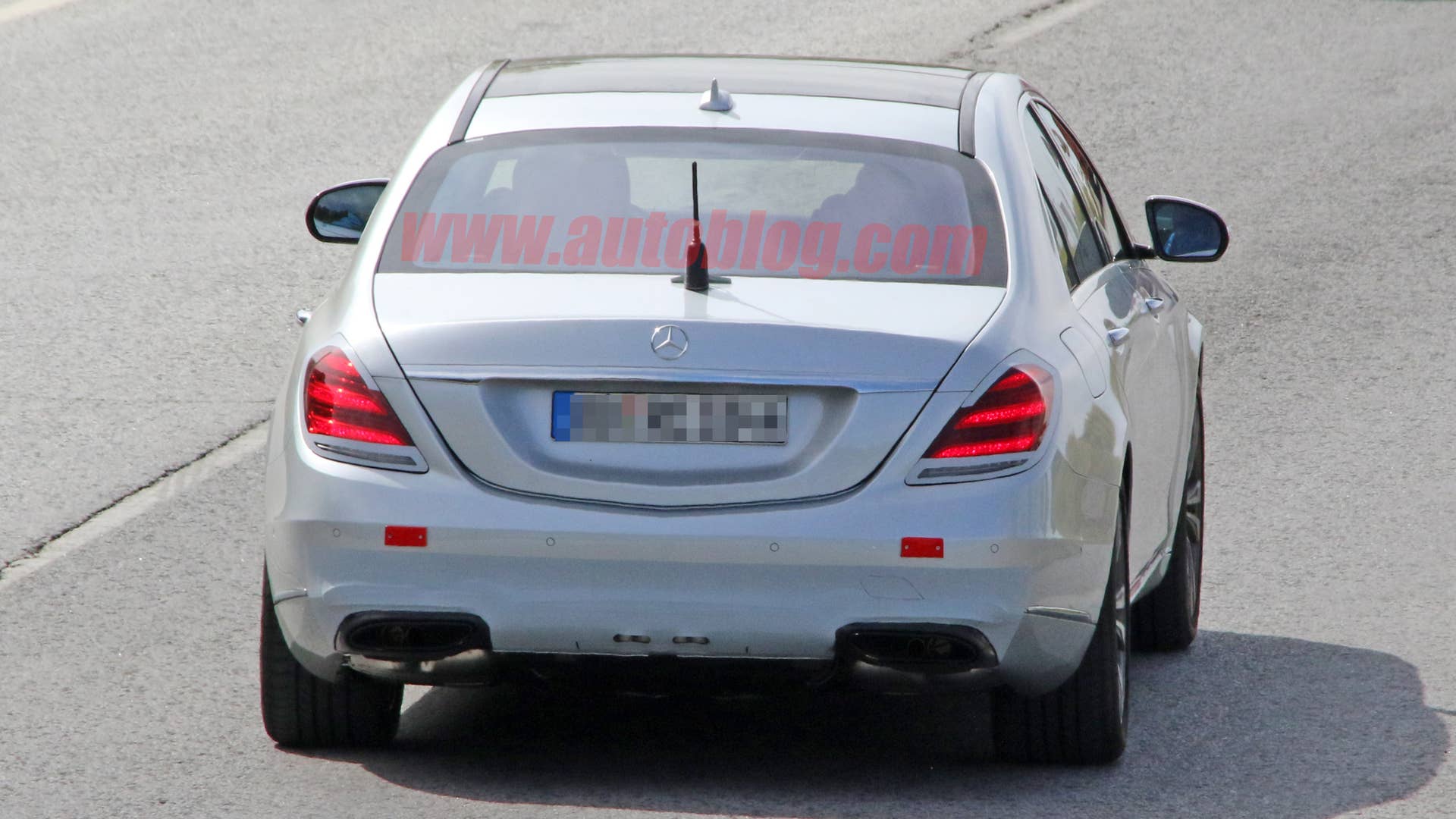 2018 Mercedes-Benz S-Class Sedan Spy Shots Rear End Exterior