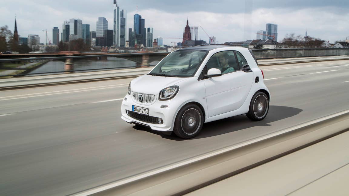 smart BRABUS fortwo coupé, 2016, white