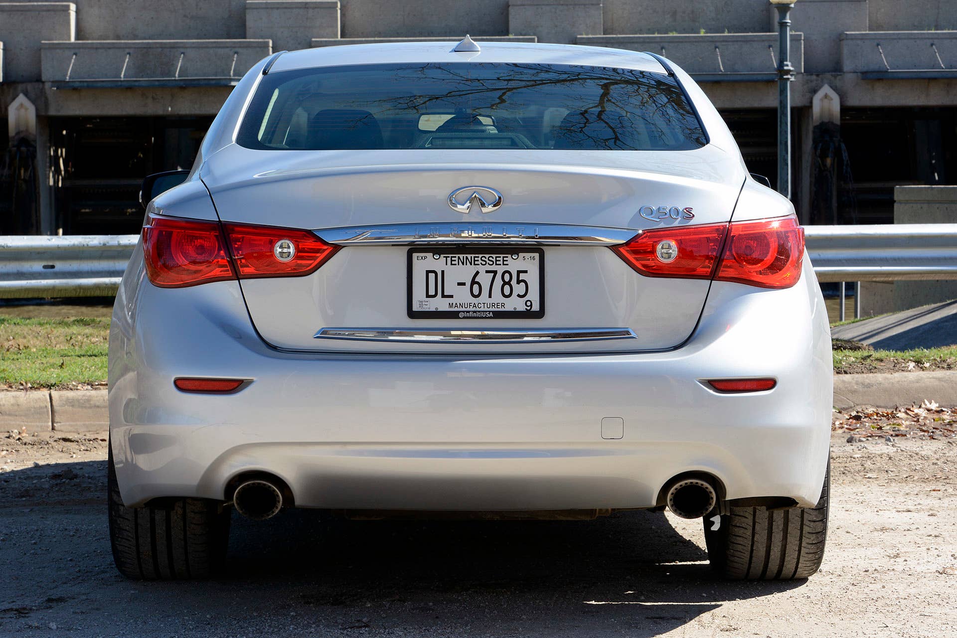 2016 Infiniti Q50 Red Sport 400 rear view