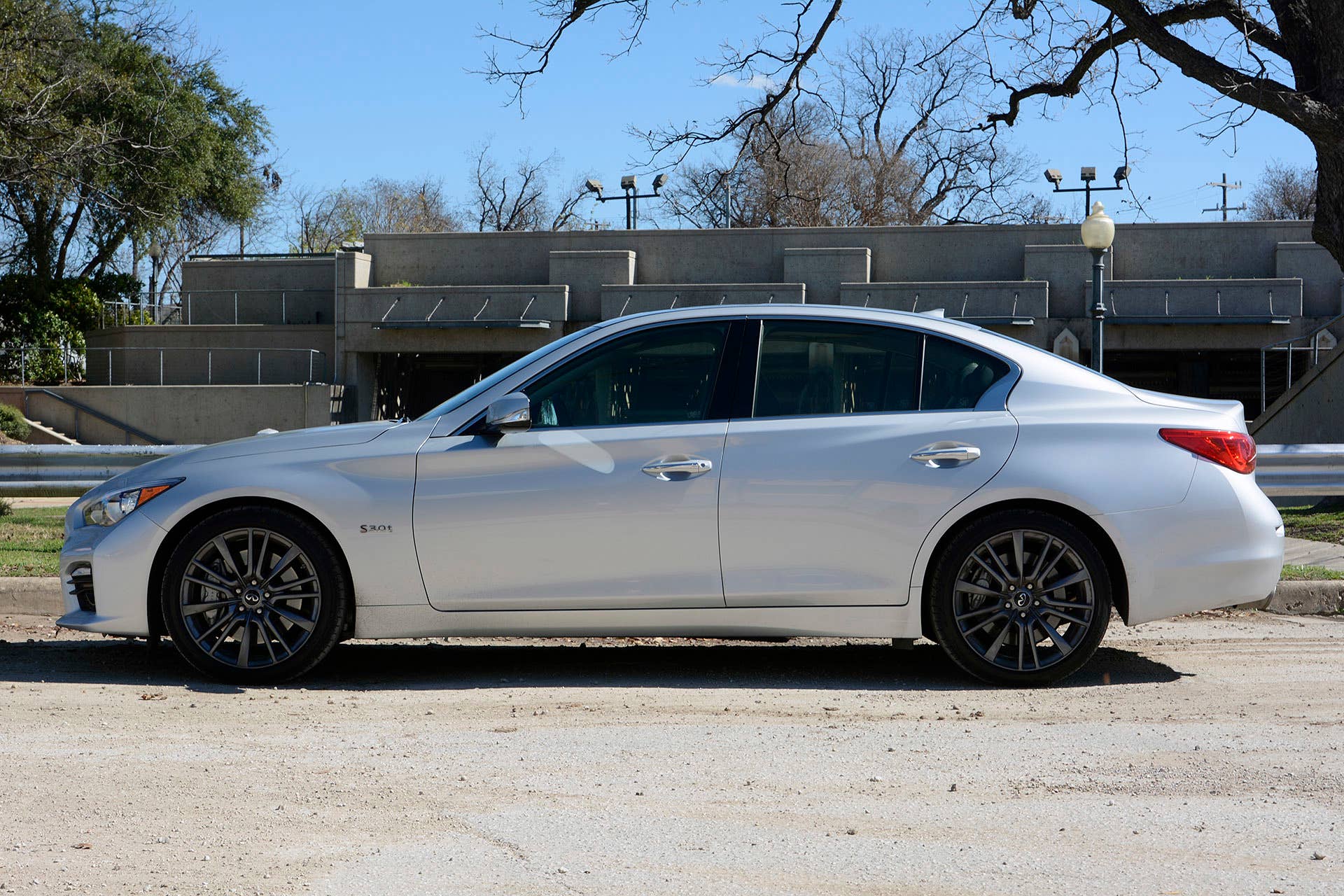 2016 Infiniti Q50 Red Sport 400 side view