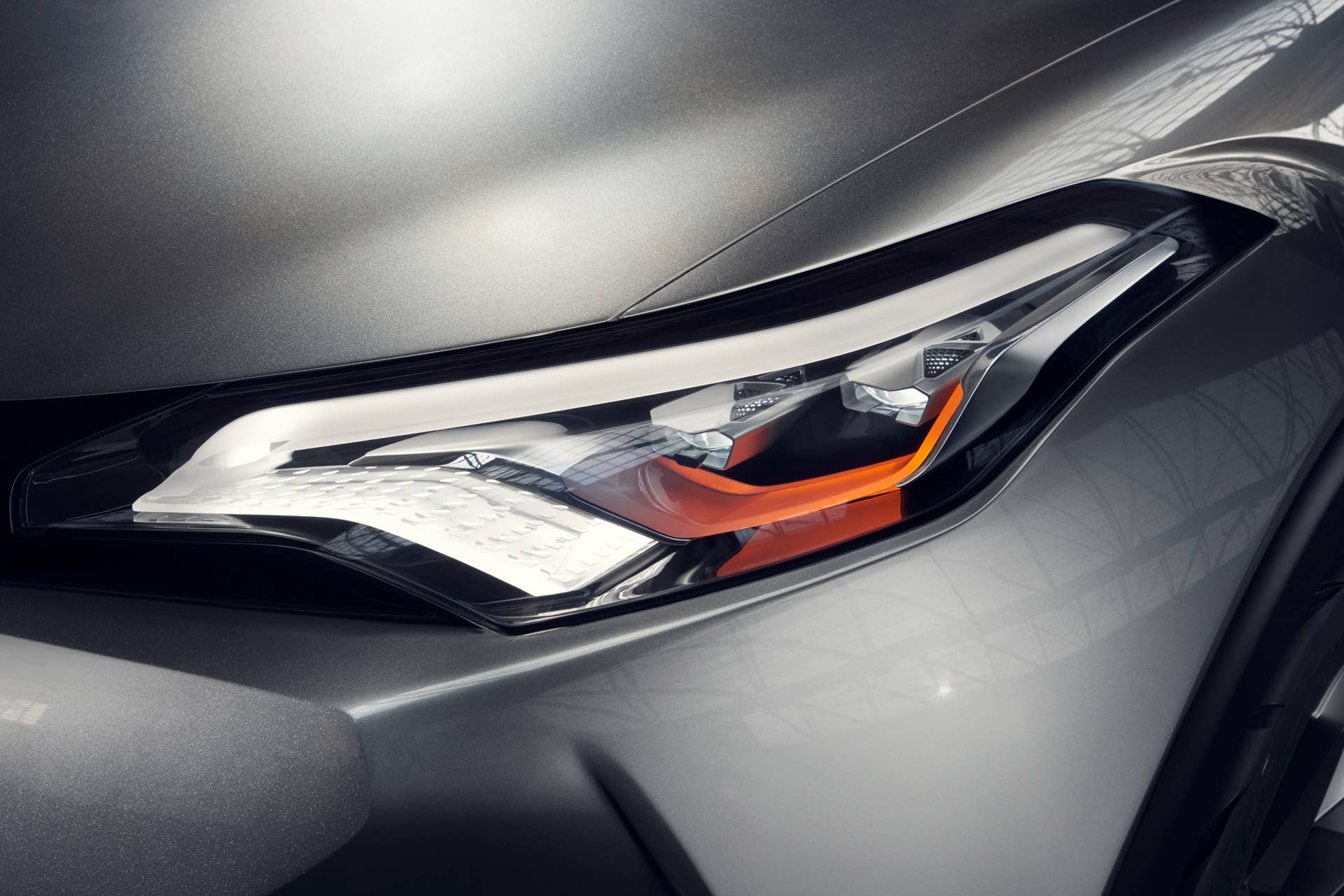 toyota c-hr headlights detail