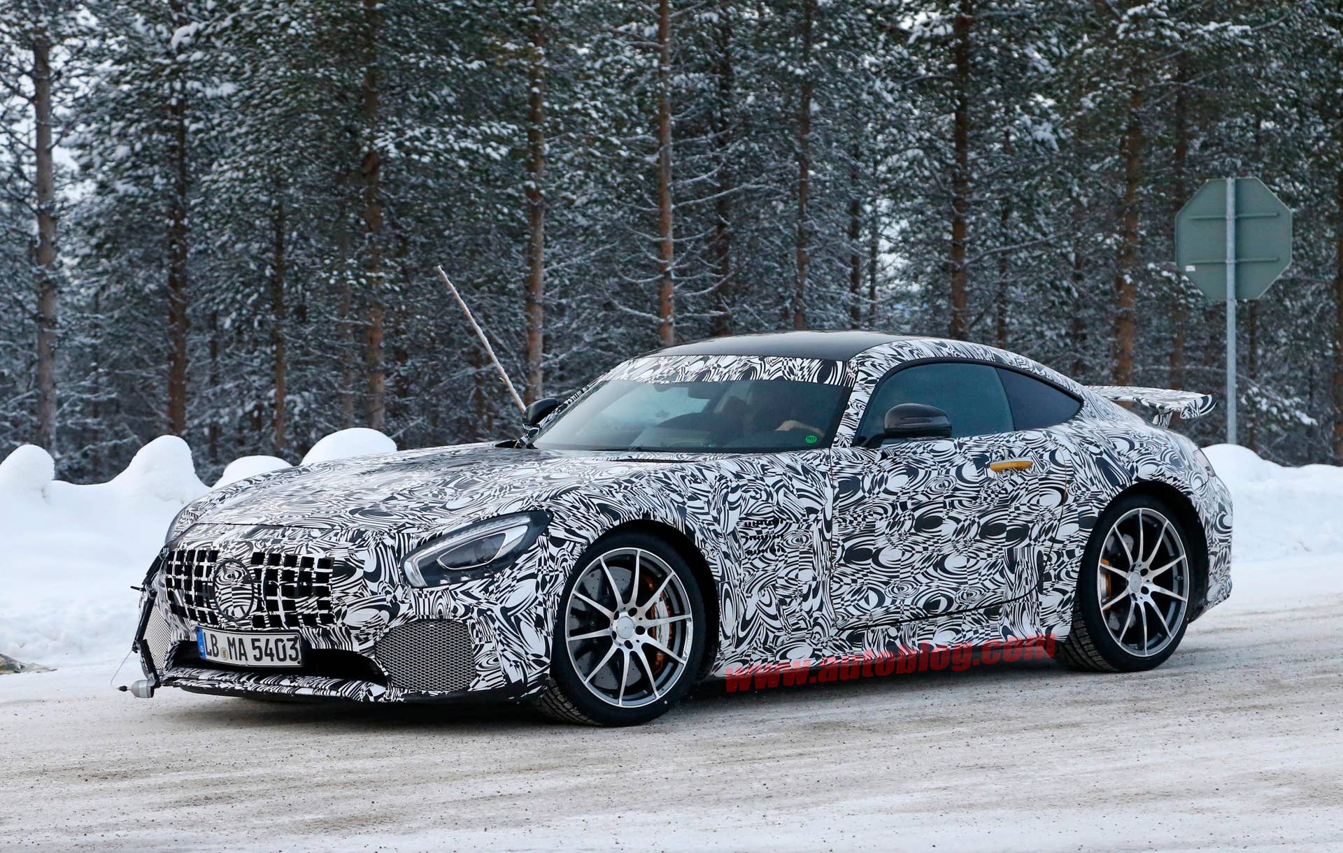 Mercedes-AMG GT R Winter Testing spied